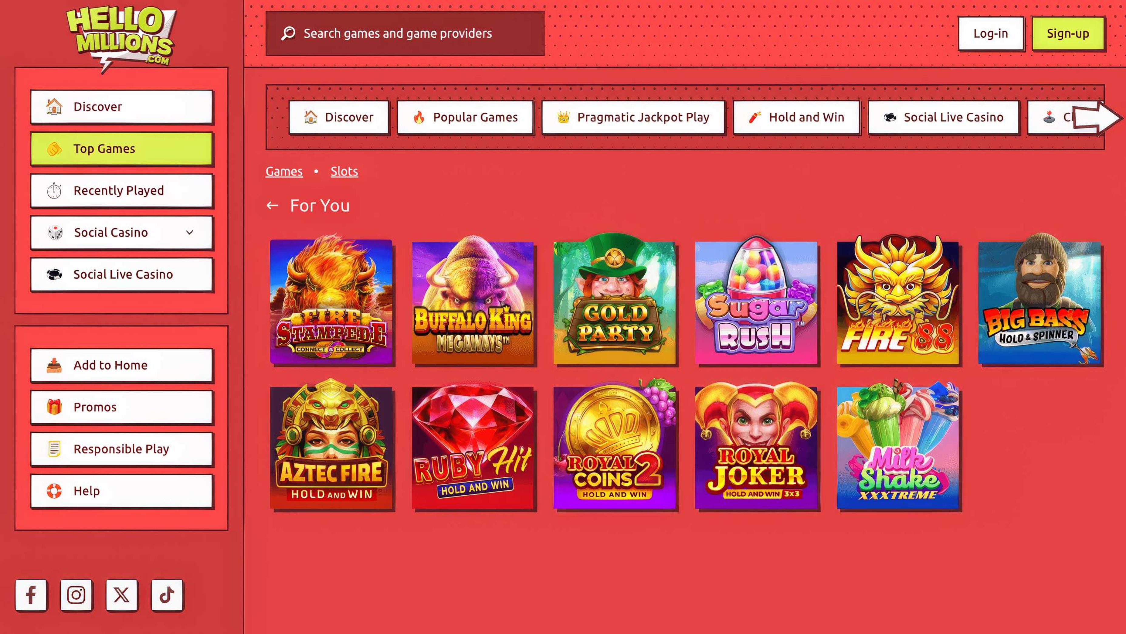 Hello Millions desktop screenshot 2