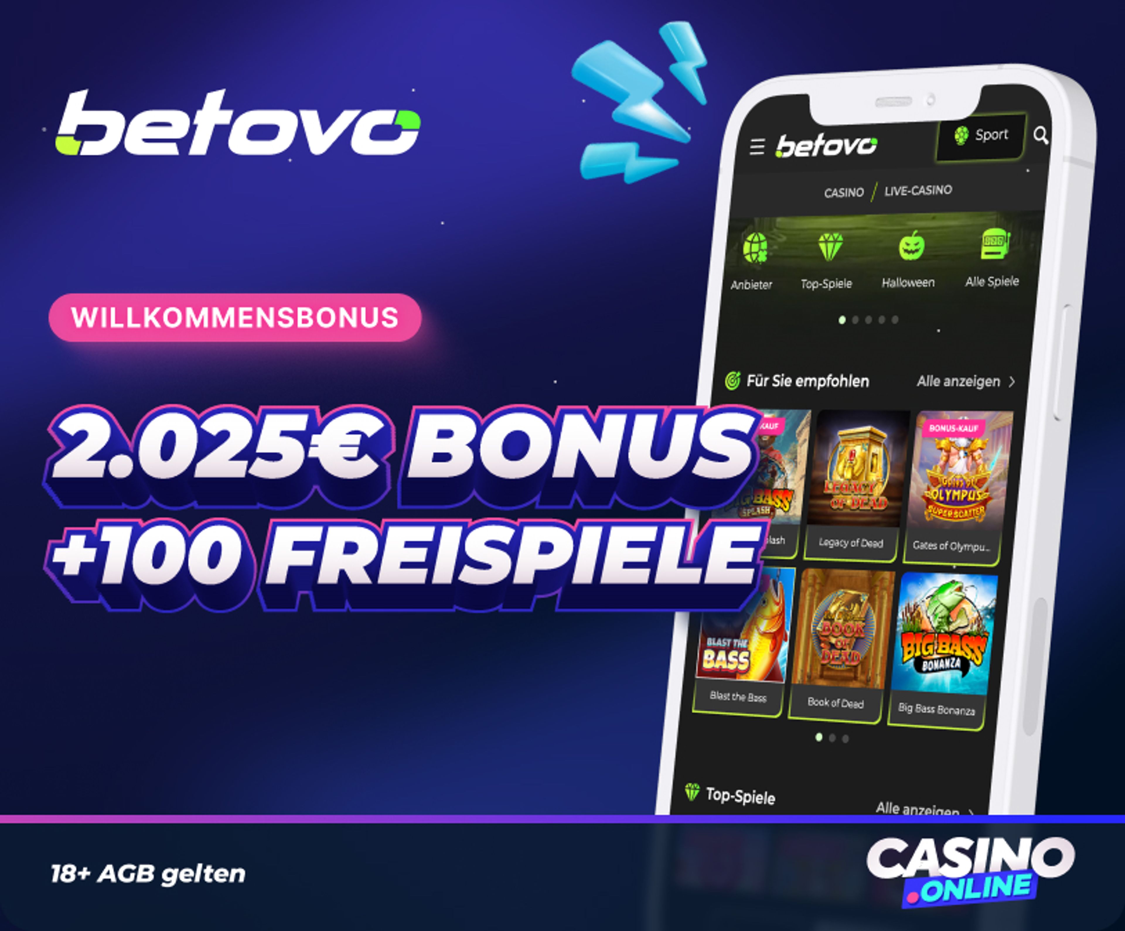 Betovo Casino Willkommensbonus