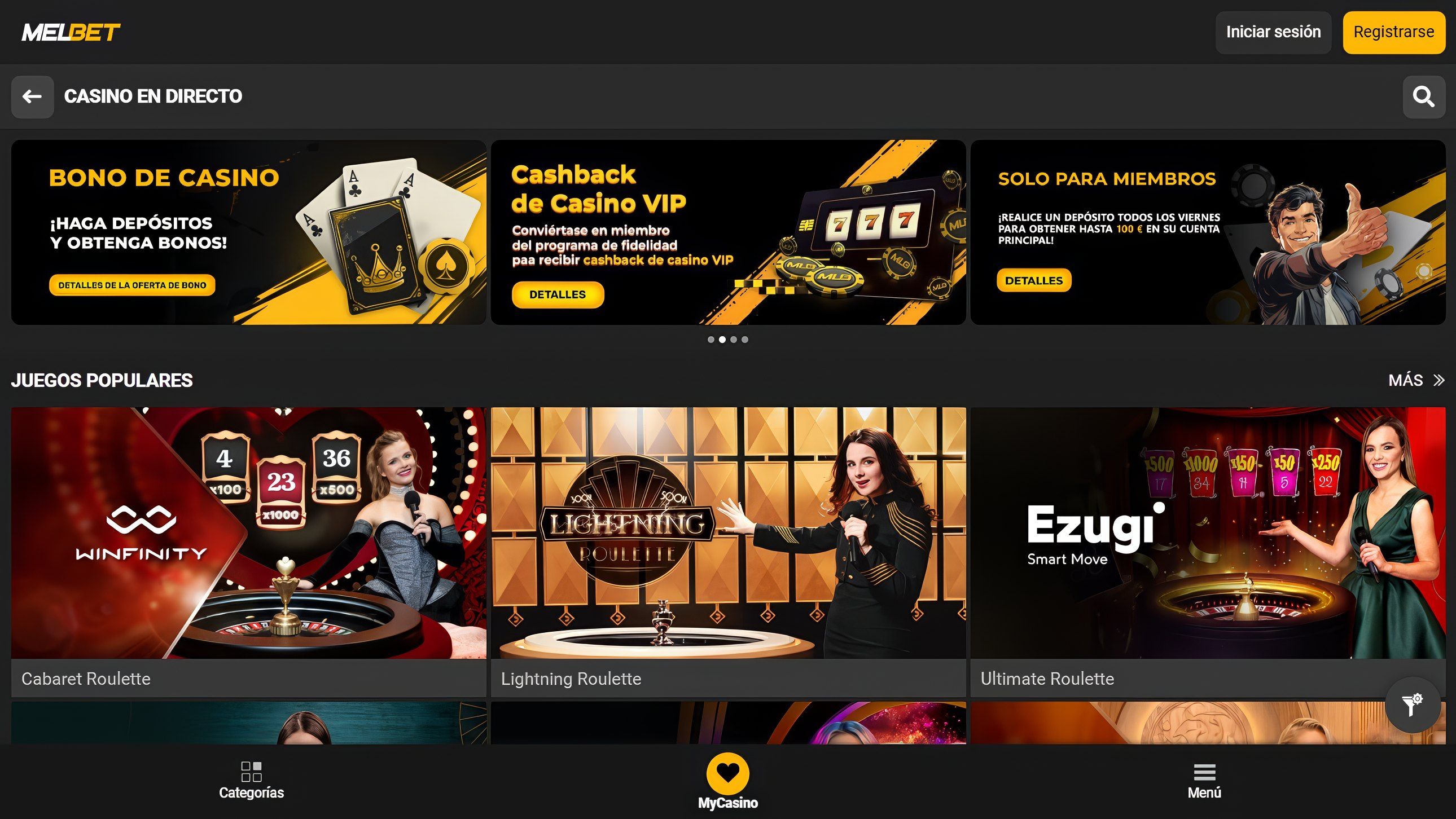 Melbet desktop screenshot 2