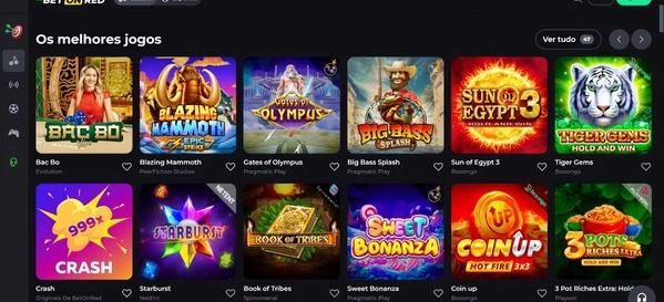 BetOnRed desktop home