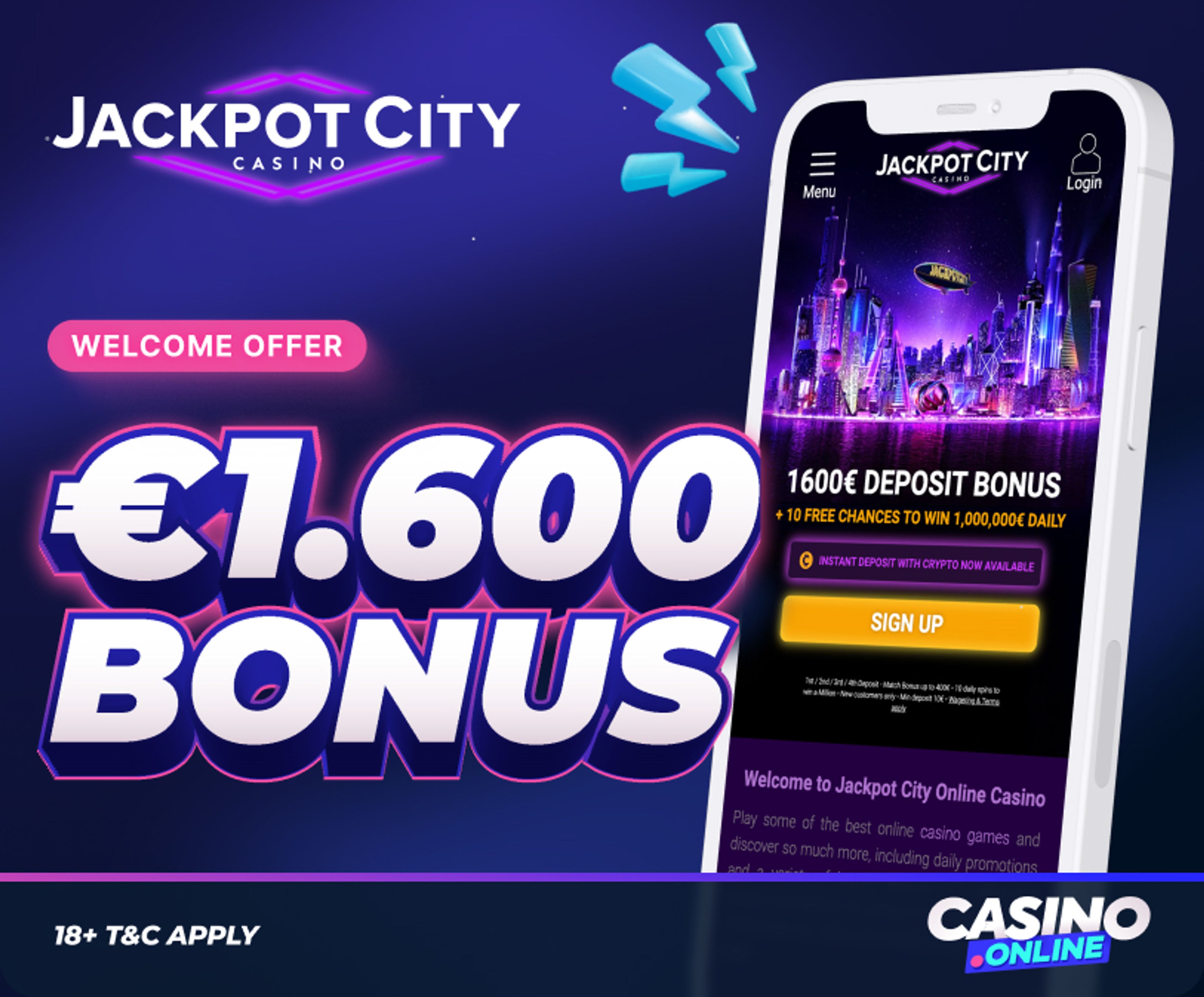 Jackpot City Casino Welcome Offer