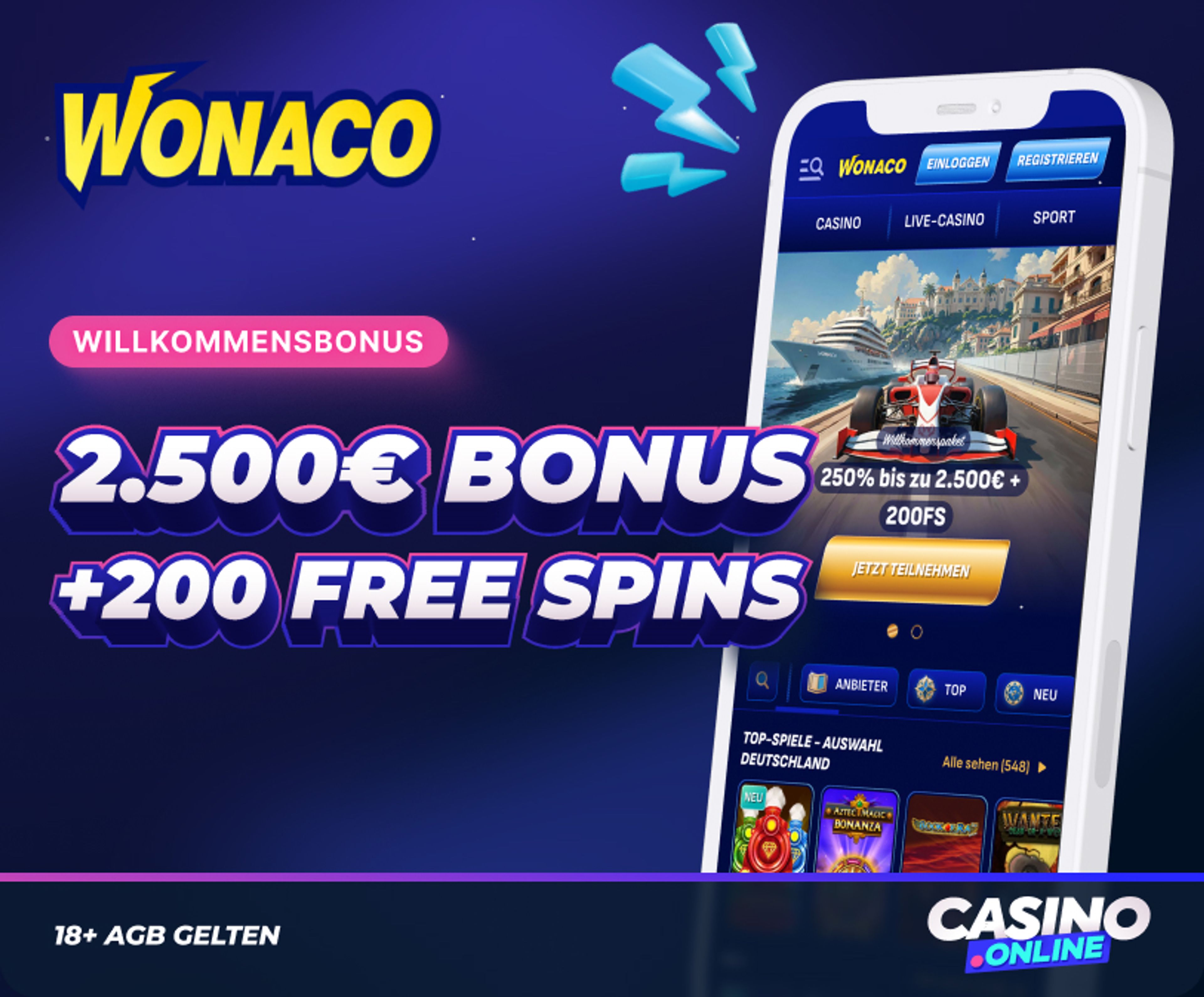 Wonaco Bonus für Neukunden