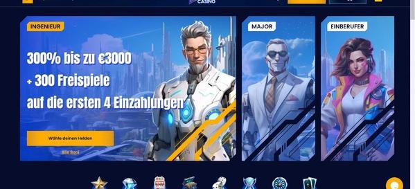 Trino Casino desktop screenshot 1