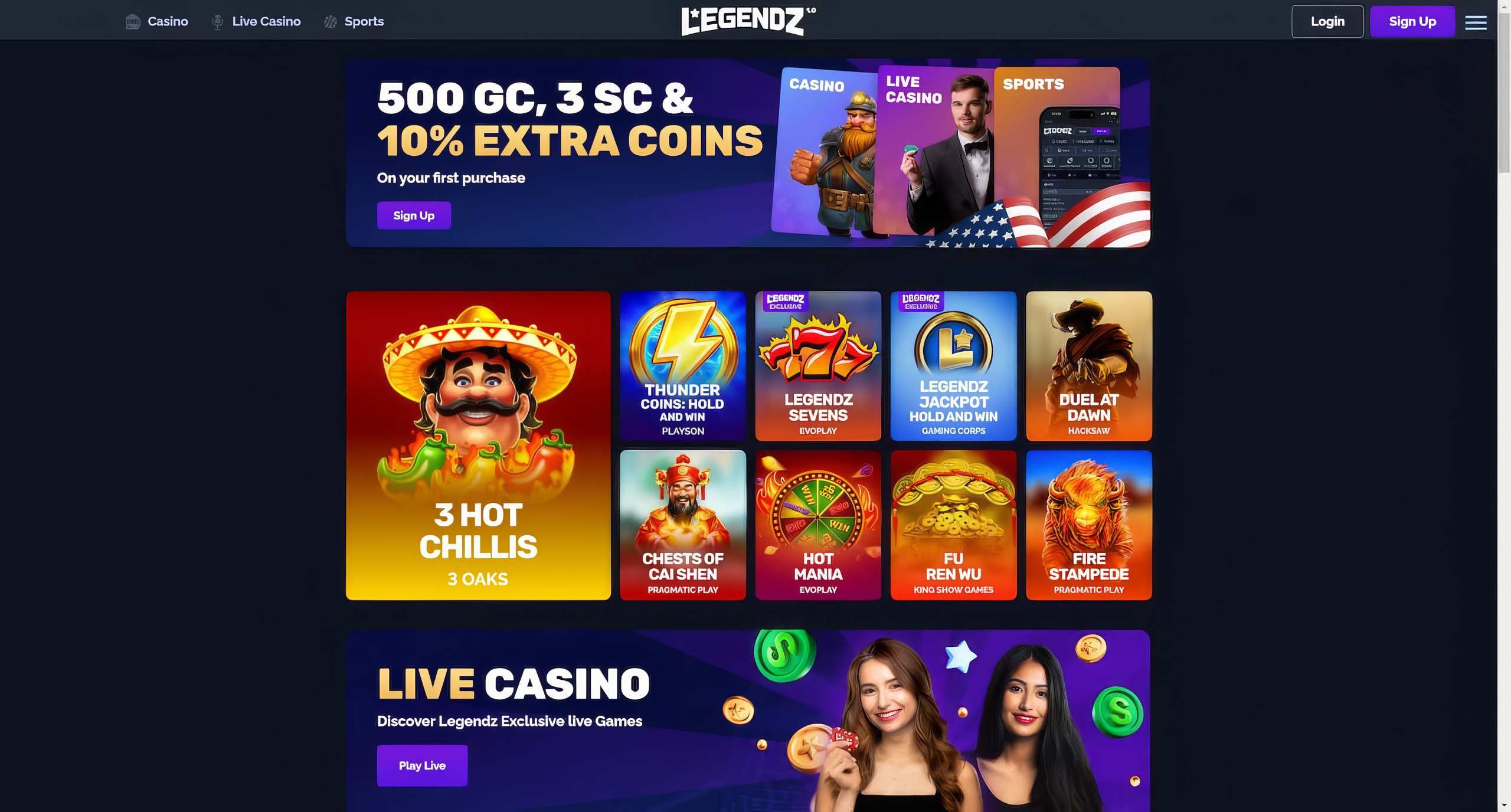 Legendz desktop screenshot 1