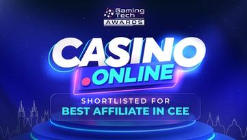 Casino.online Finalist for Best Affiliate in CEE