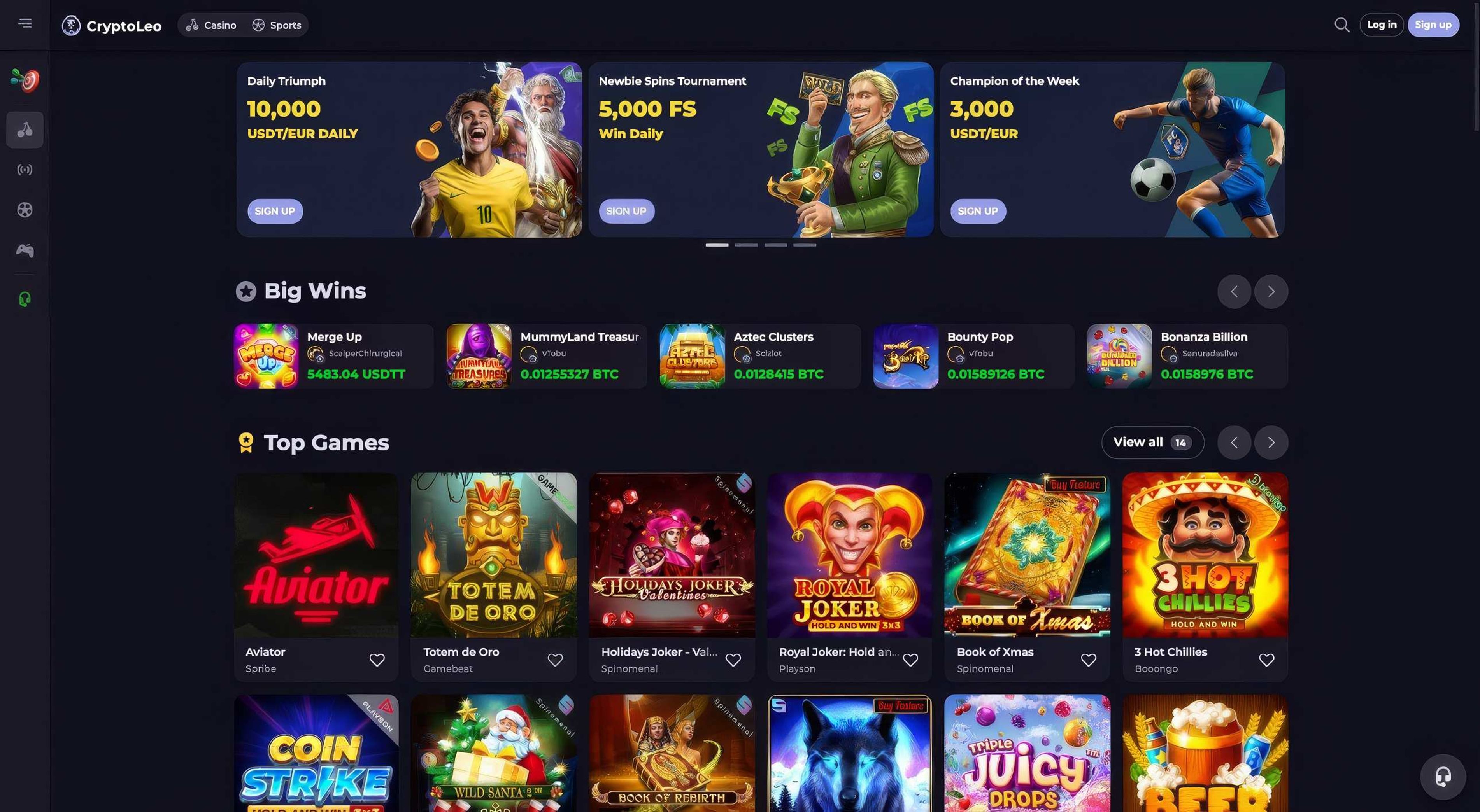 CryptoLeo desktop screenshot 2