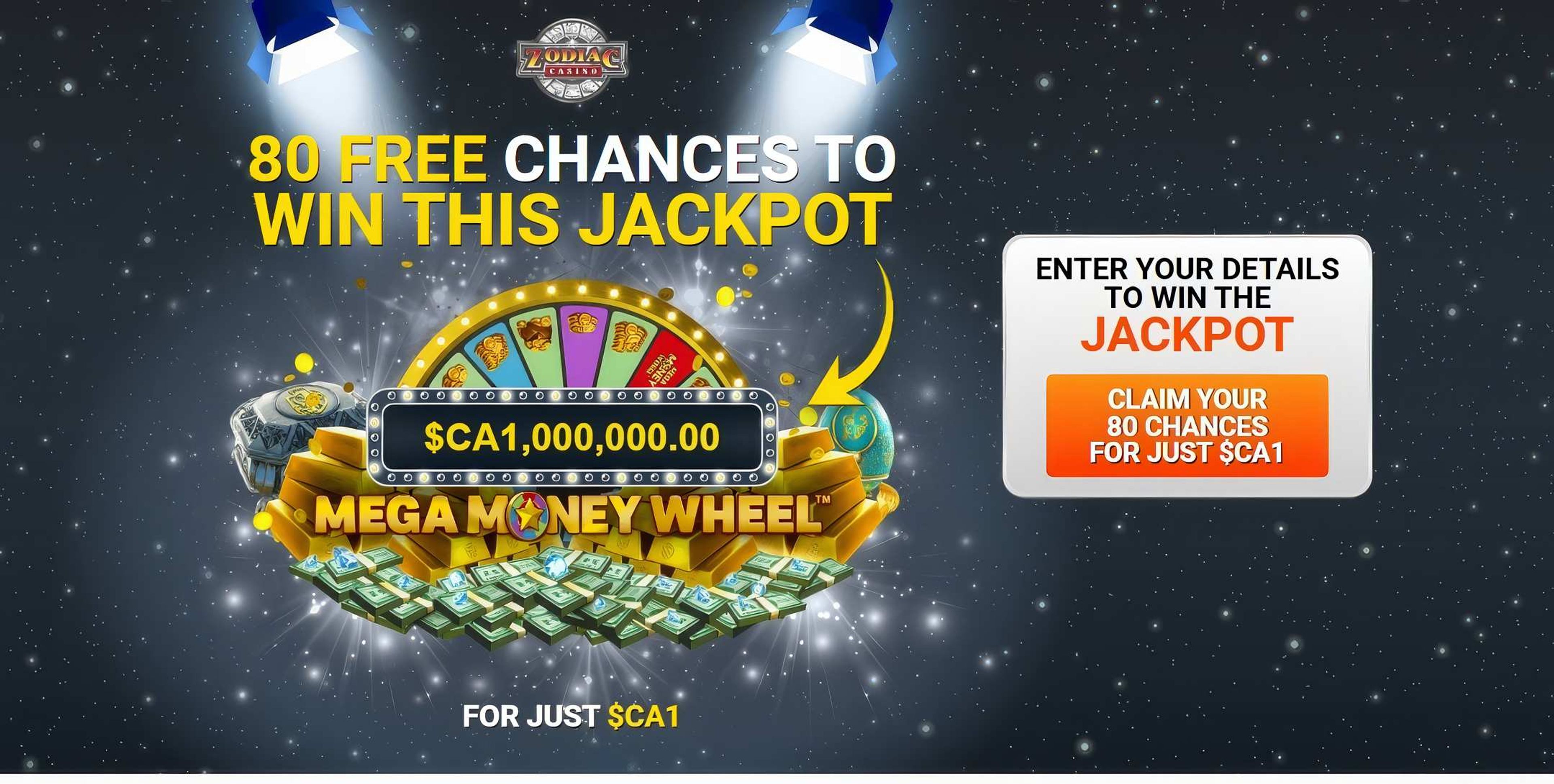 Zodiac Casino desktop screenshot 1