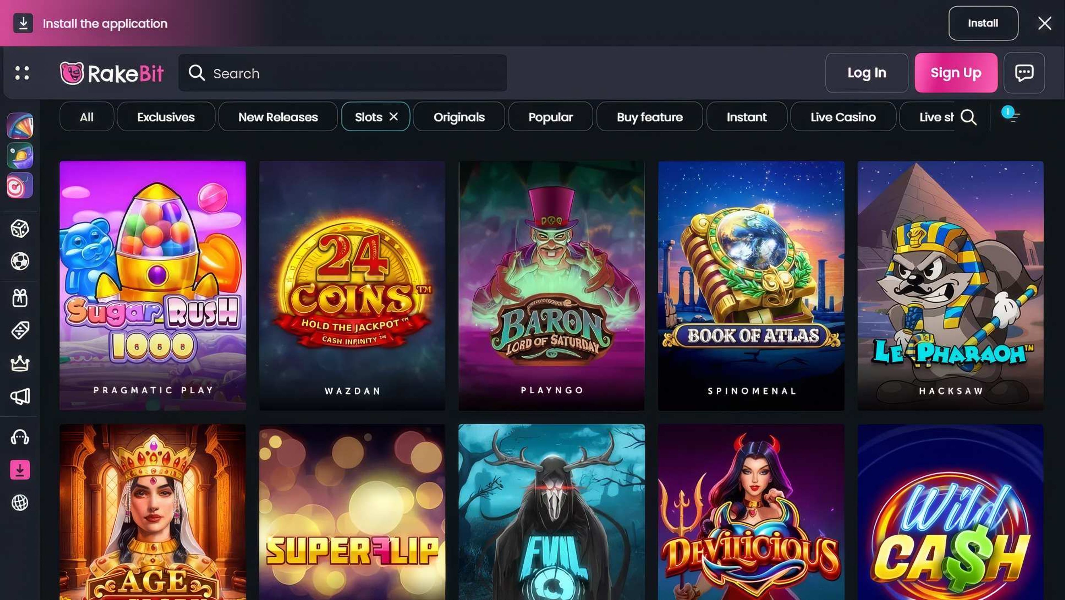 RakeBit desktop screenshot 2