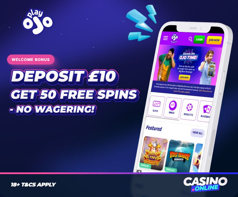 PlayOJO Casino Welcome Bonus