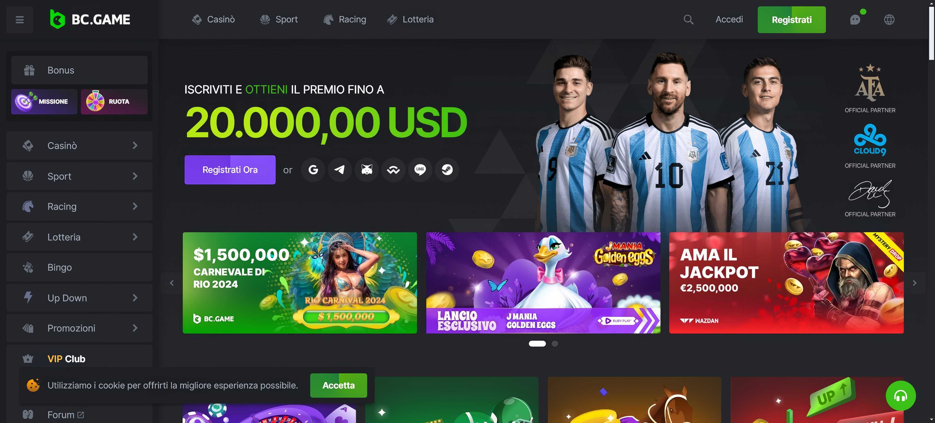 BC.game desktop screenshot 1