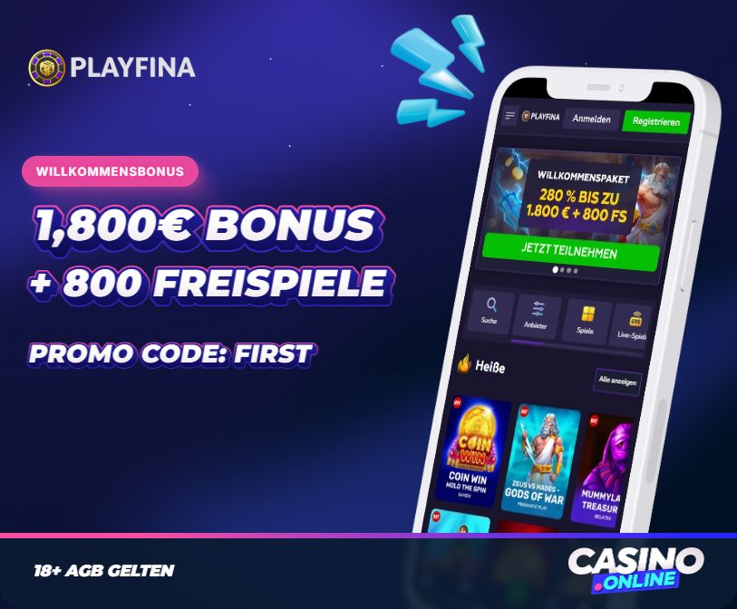 Playfina Casino Willkommensbonus