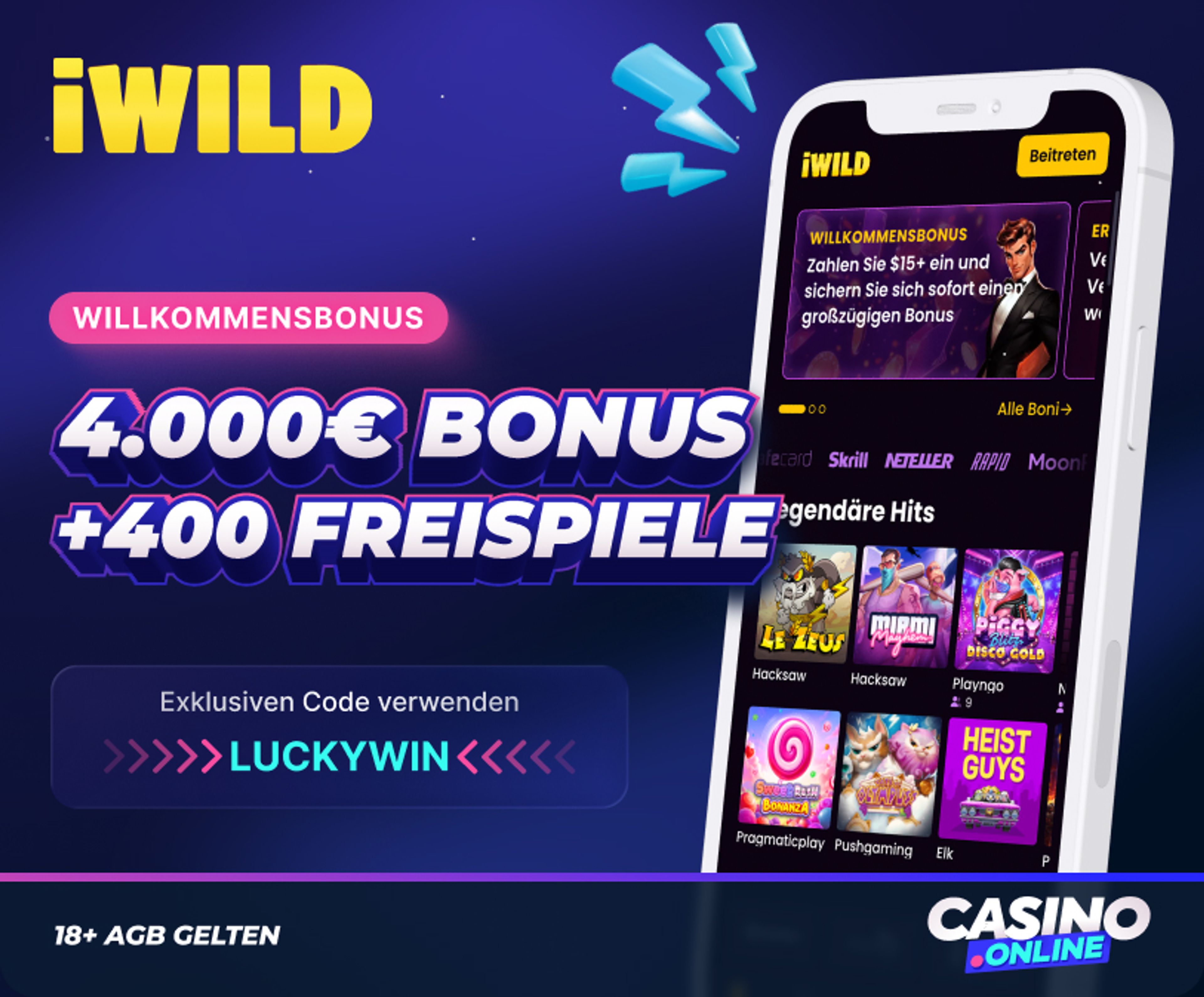 iWild Casino Willkommensbonus