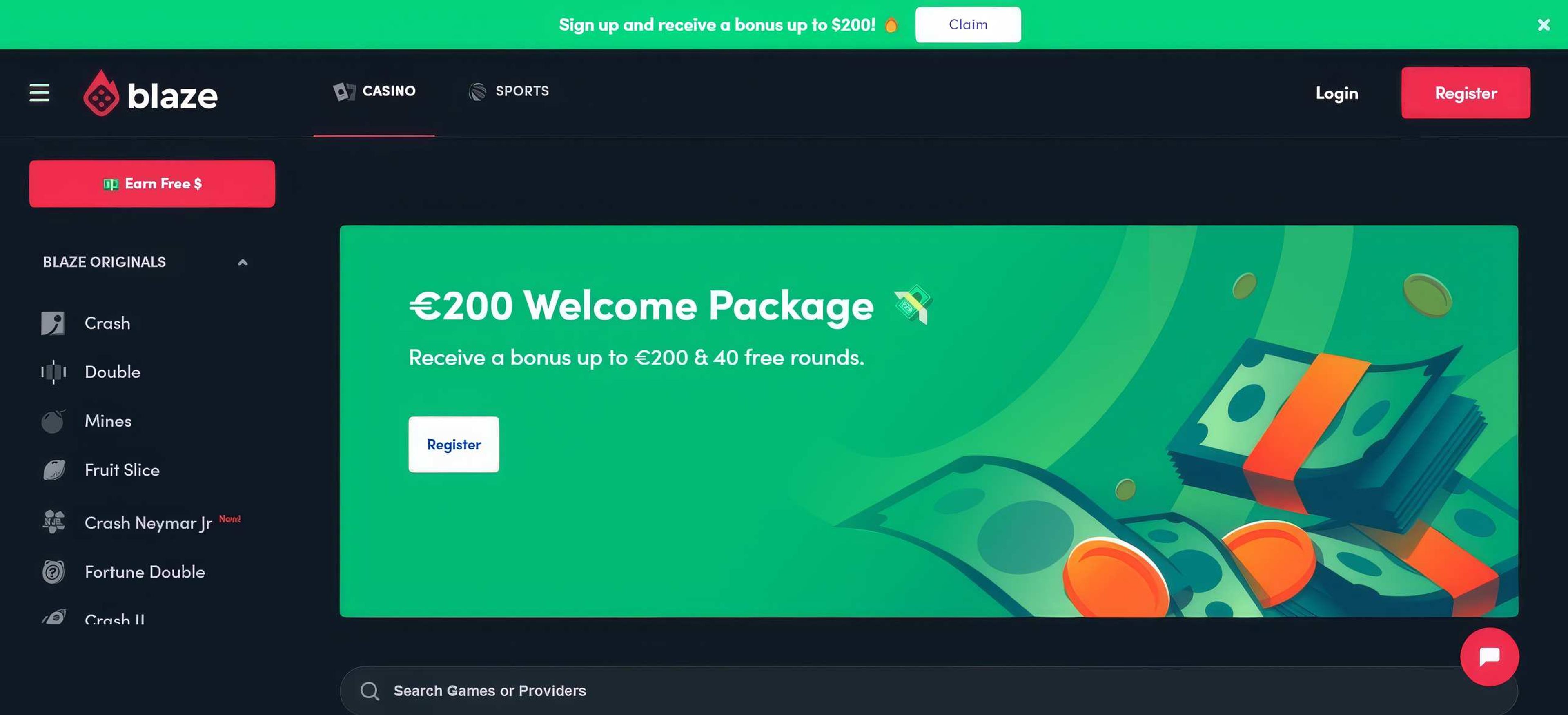 Blaze desktop screenshot 1