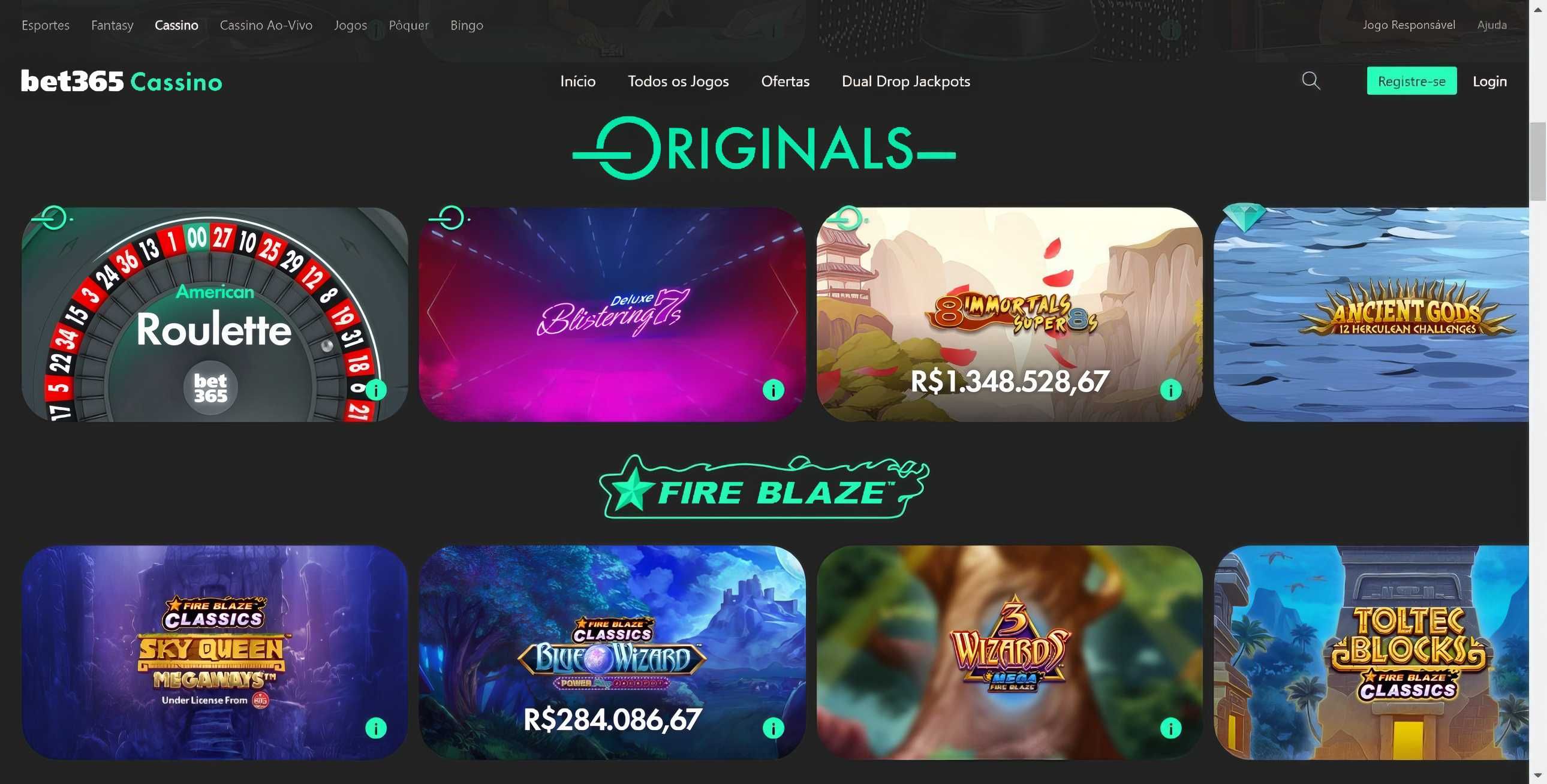 Bet365 desktop screenshot 1