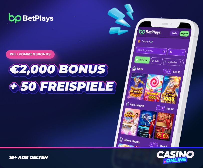 BetPlays Casino Willkommensbonus
