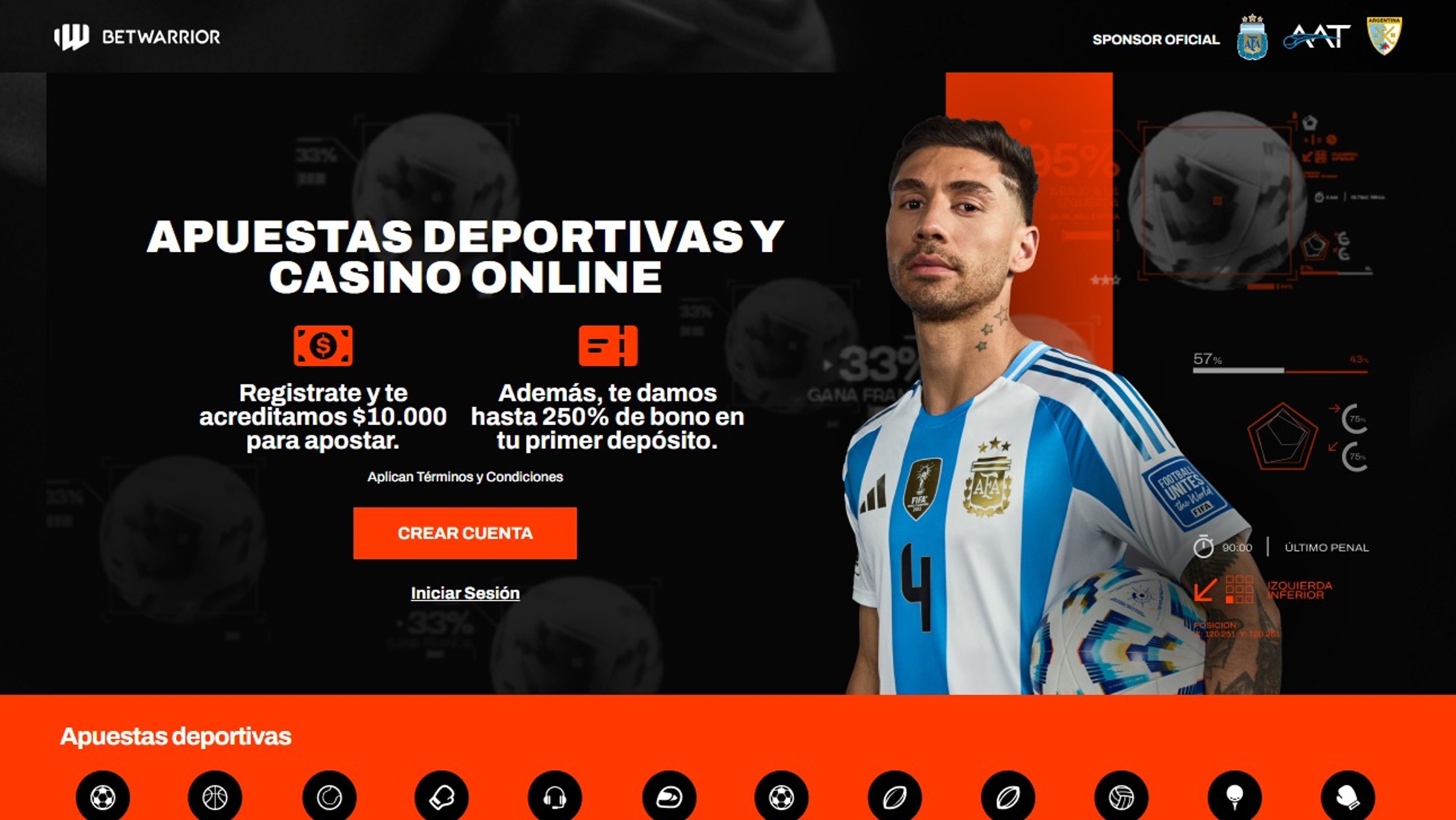 Betwarrior desktop screenshot 1