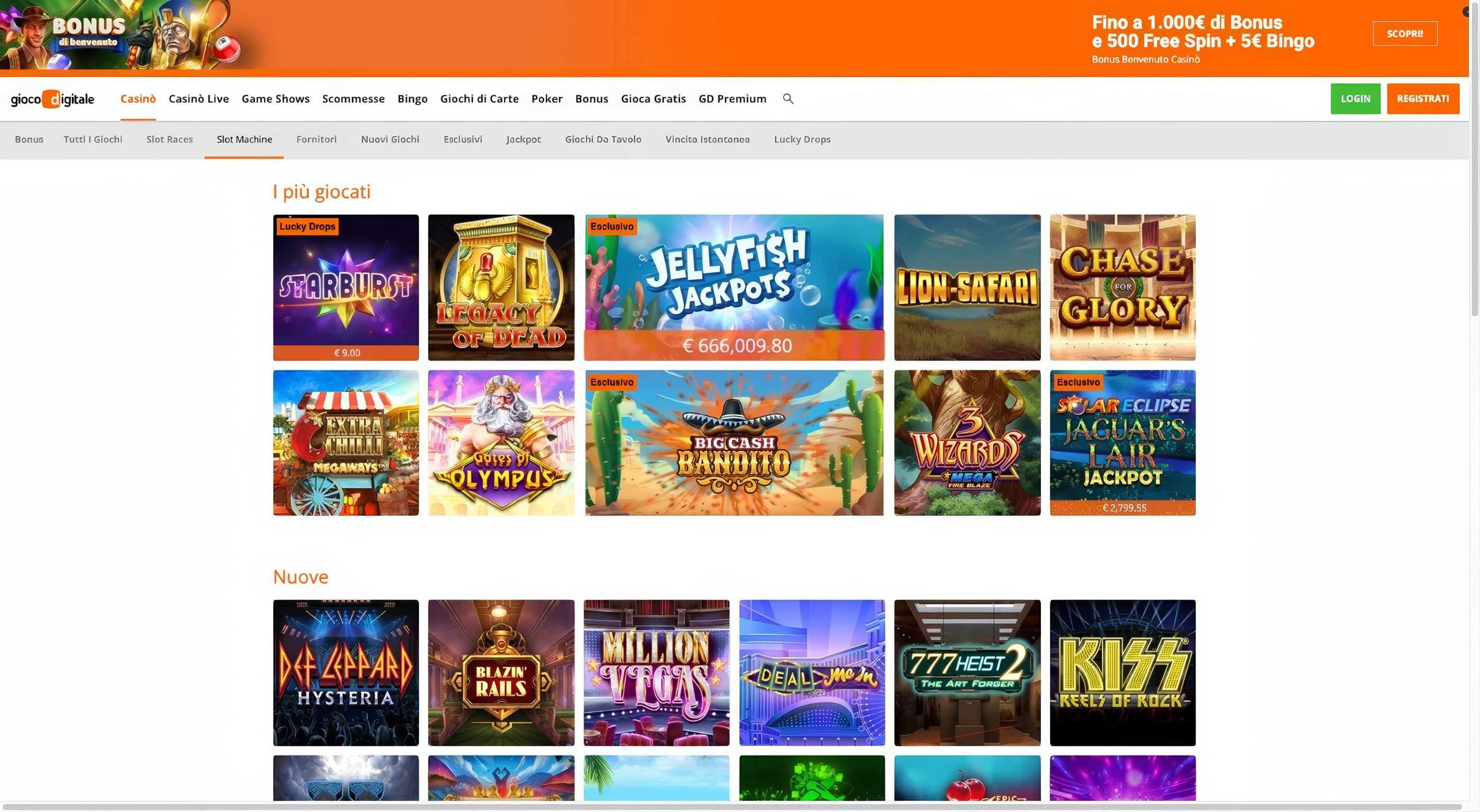 Giocodigitale desktop screenshot 2