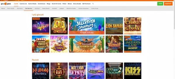 Giocodigitale desktop screenshot 2
