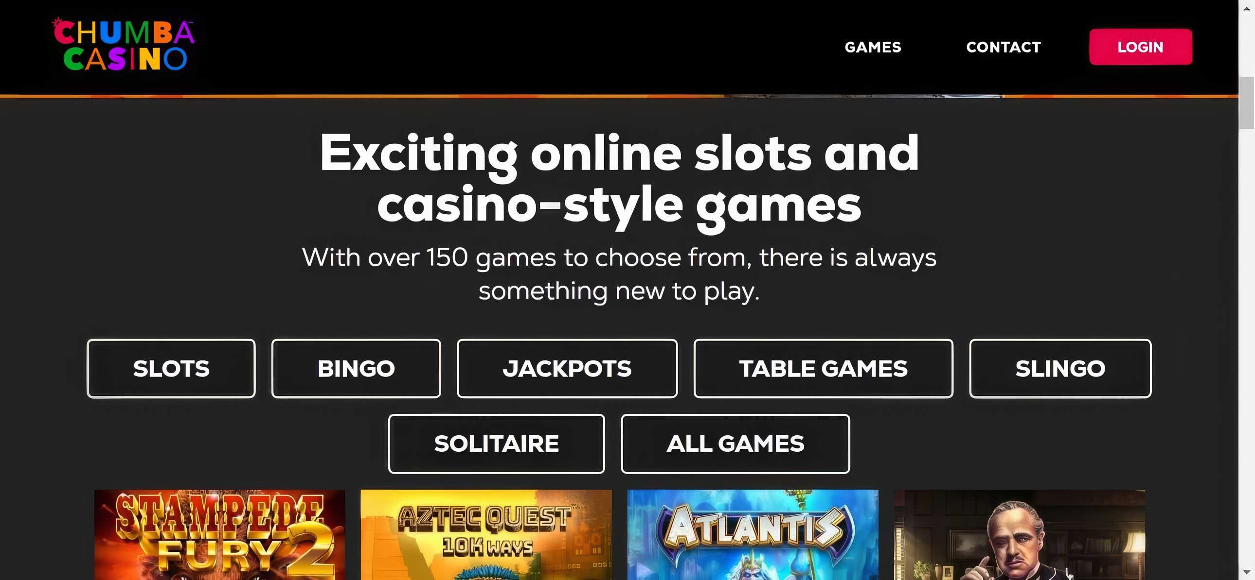 Chumba Casino desktop screenshot 1