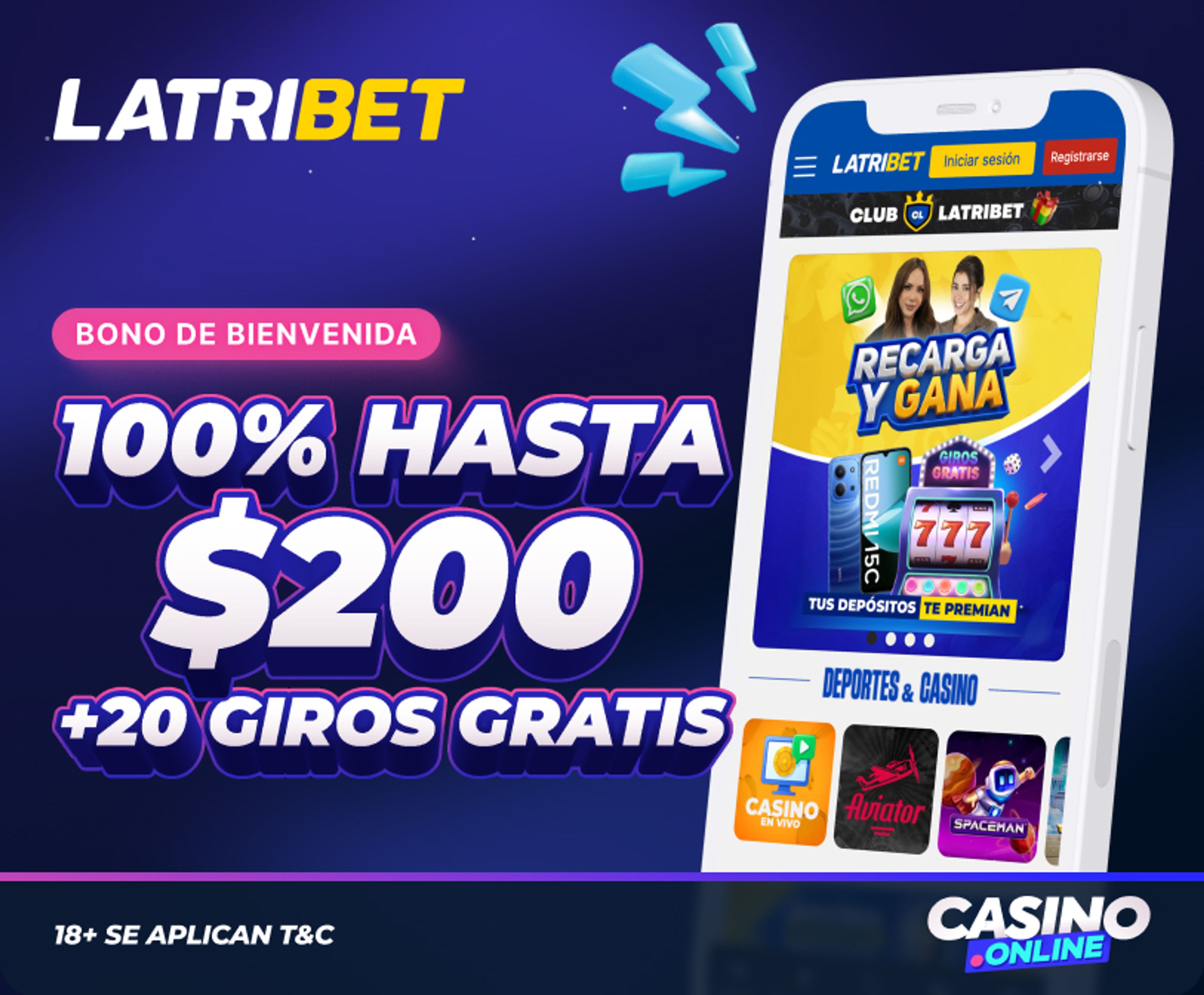 Bono de Bienvenida de LatriBet Ecuador.