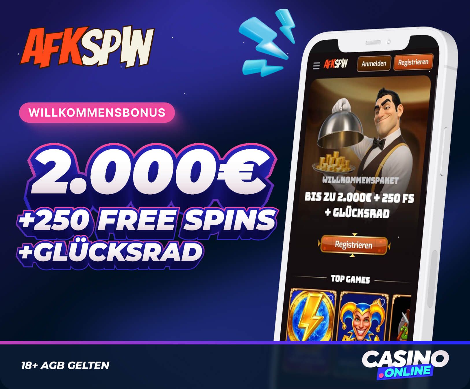 AFKspin Casino Willkommensbonus
