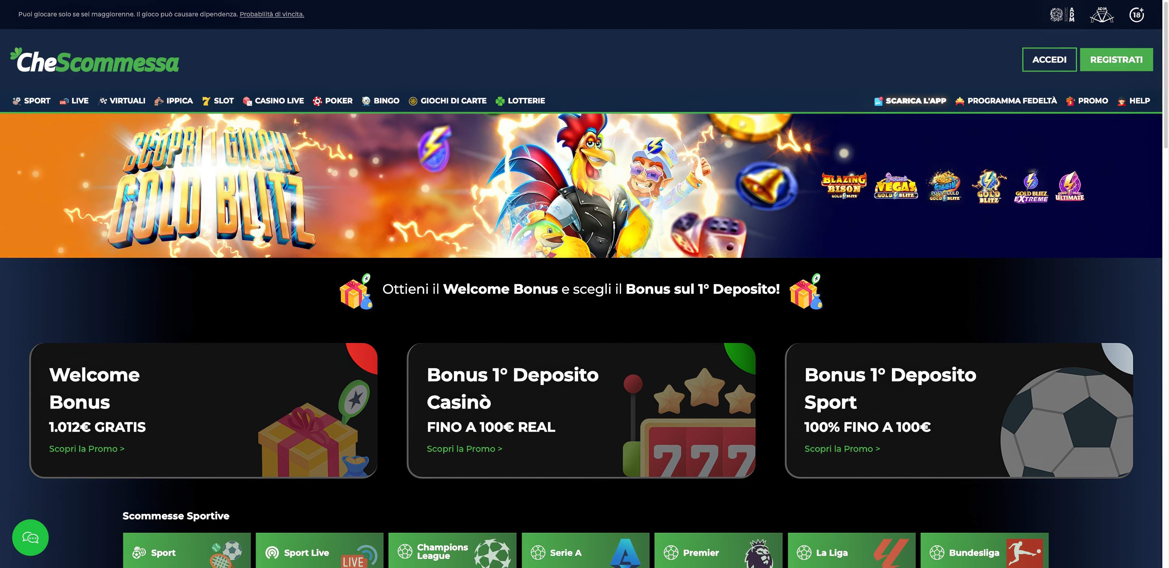 Chescommessa desktop screenshot 1