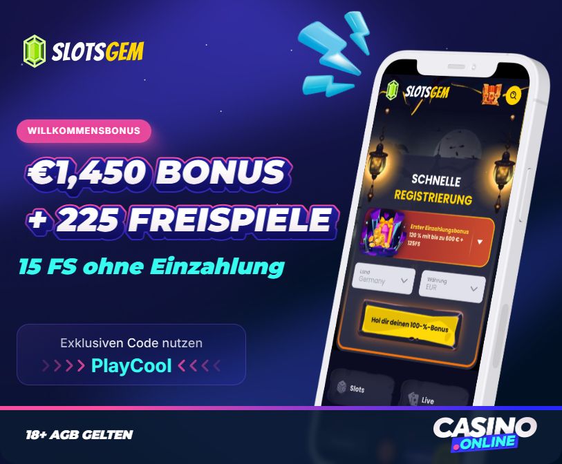 SlotsGem Casino Willkommensbonus