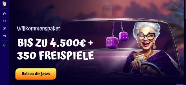 Spingranny Casino Homepage Desktop