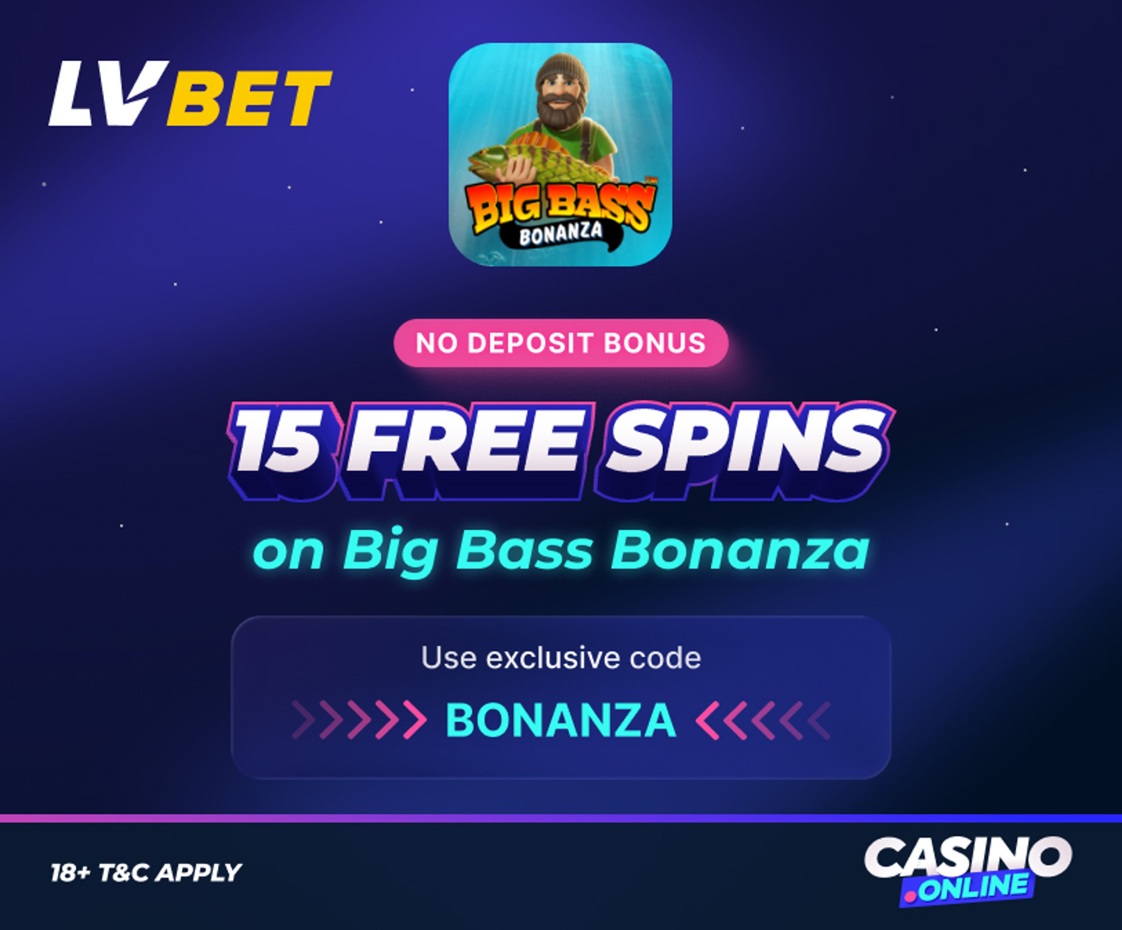 LVbet Casino no deposit bonus offer