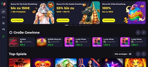Bdmbet casino homepage übersicht