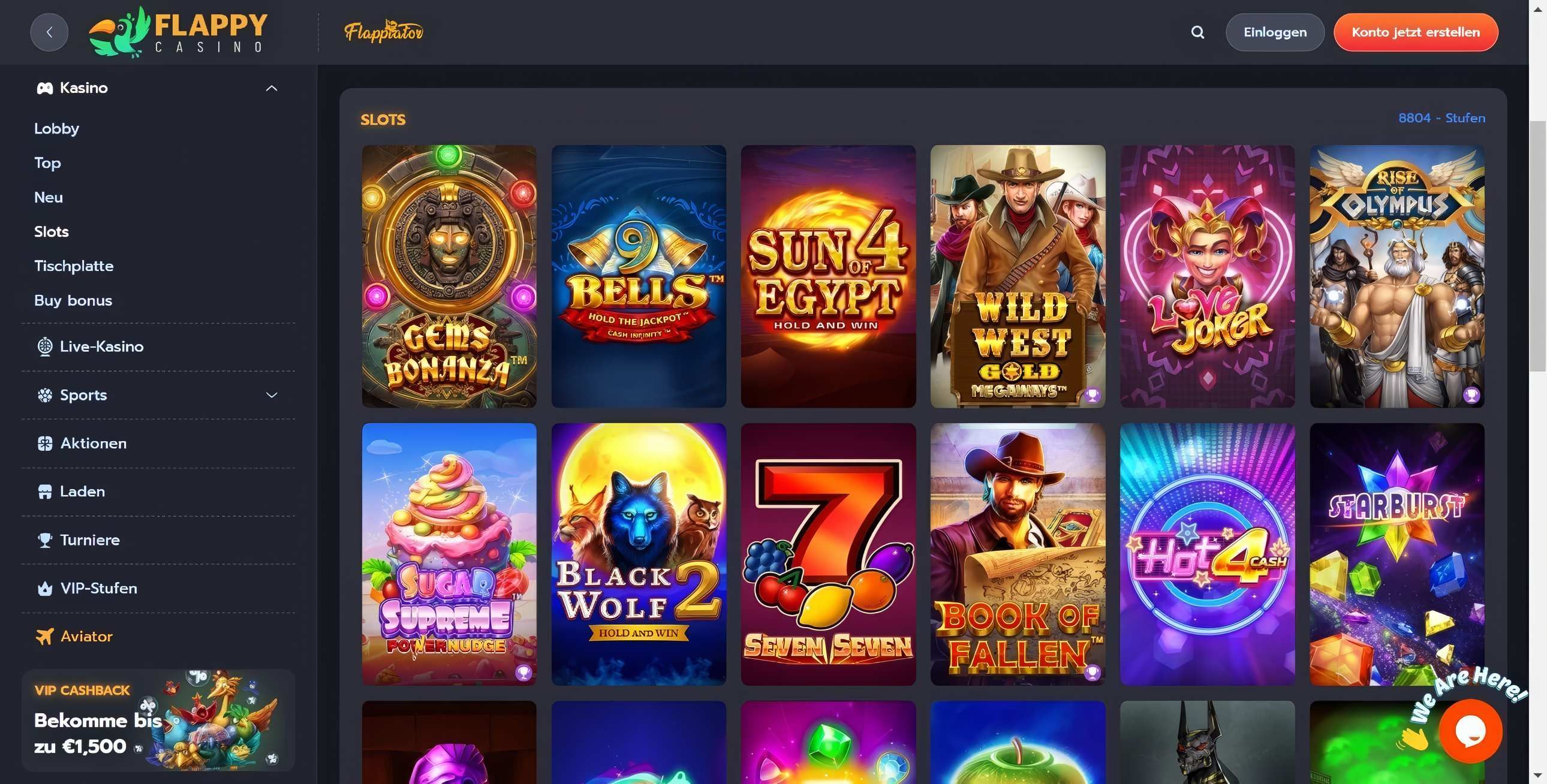 Flappy Casino desktop screenshot 2