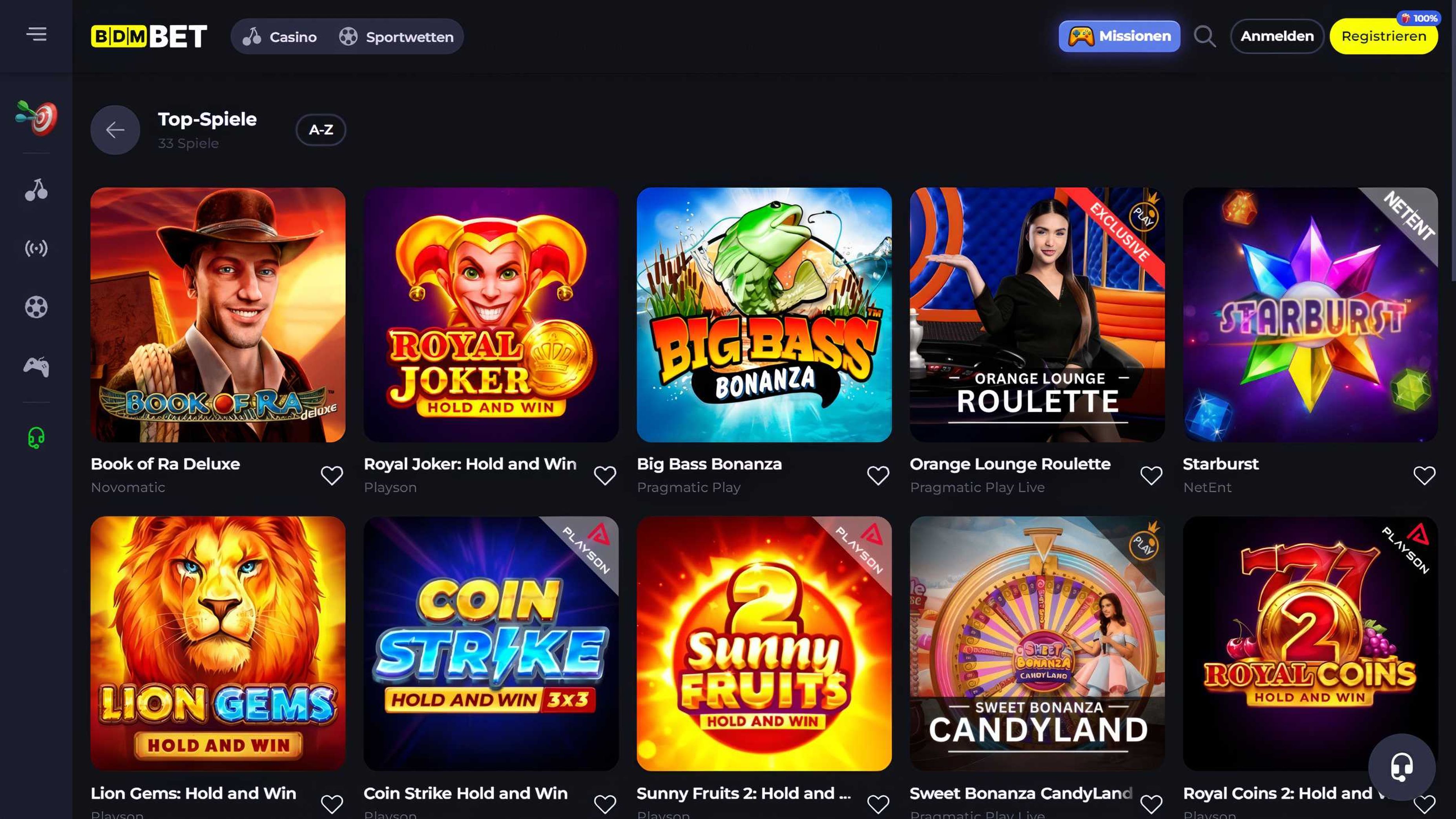 Bdmbet desktop screenshot 2