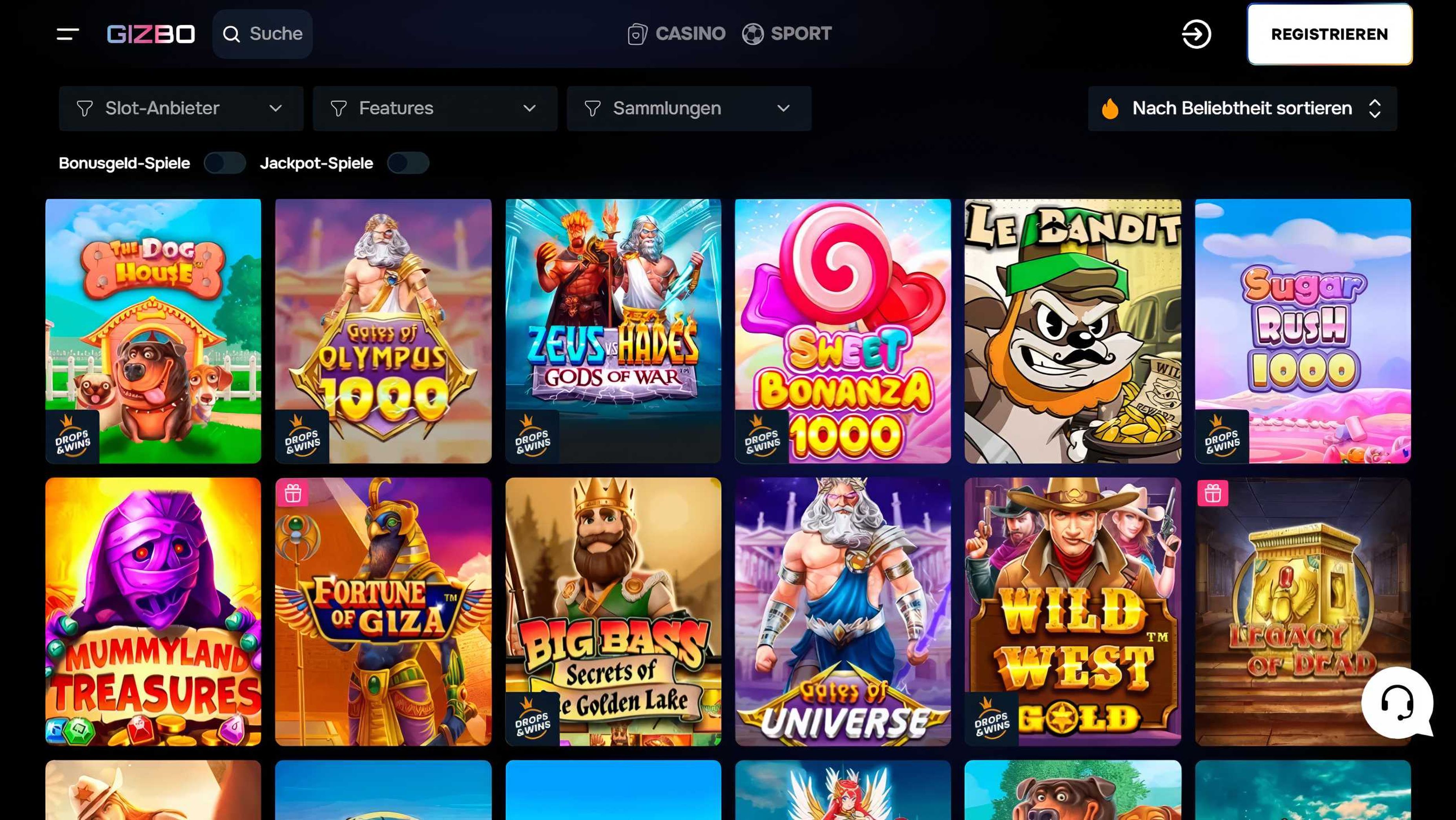 Gizbo desktop screenshot 2