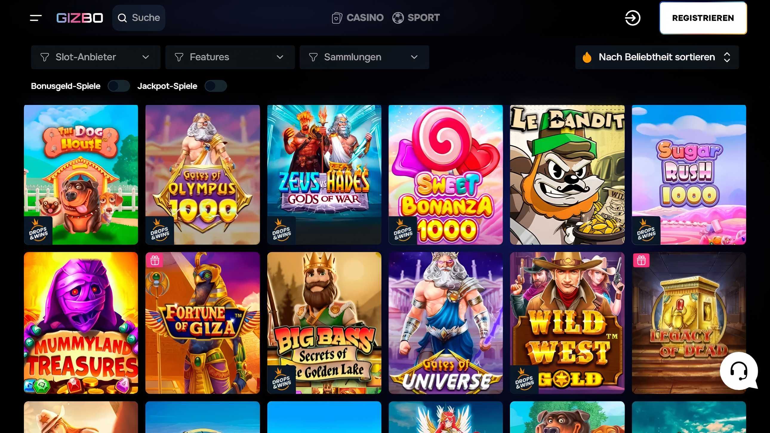 Gizbo desktop screenshot 2