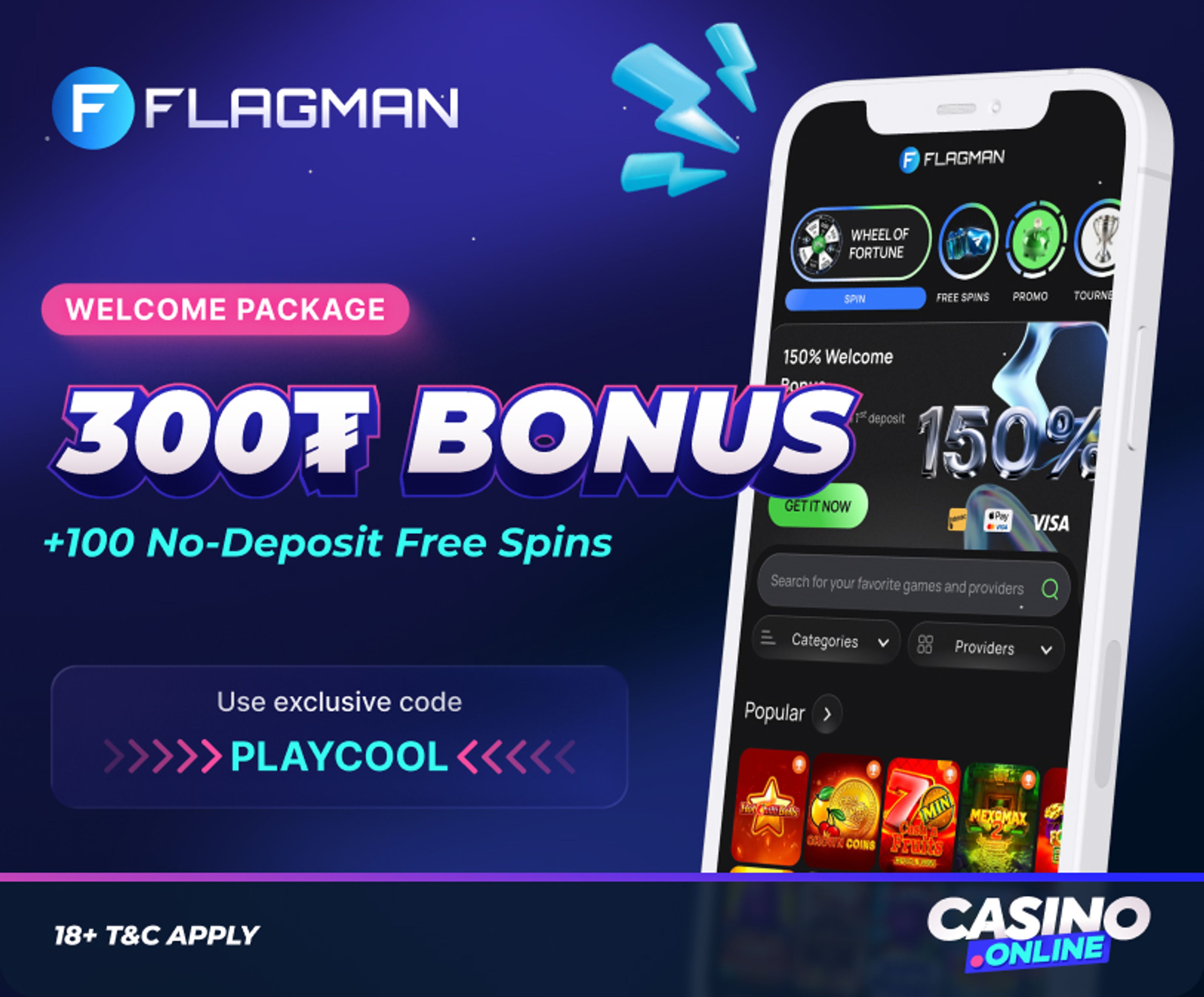 Flagman Casino Welcome Bonus