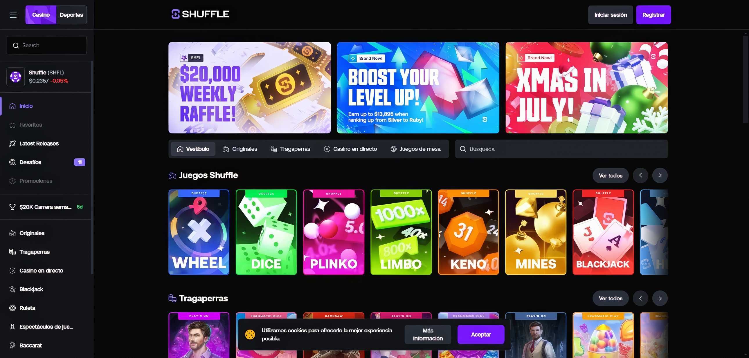 Shuffle desktop screenshot 1