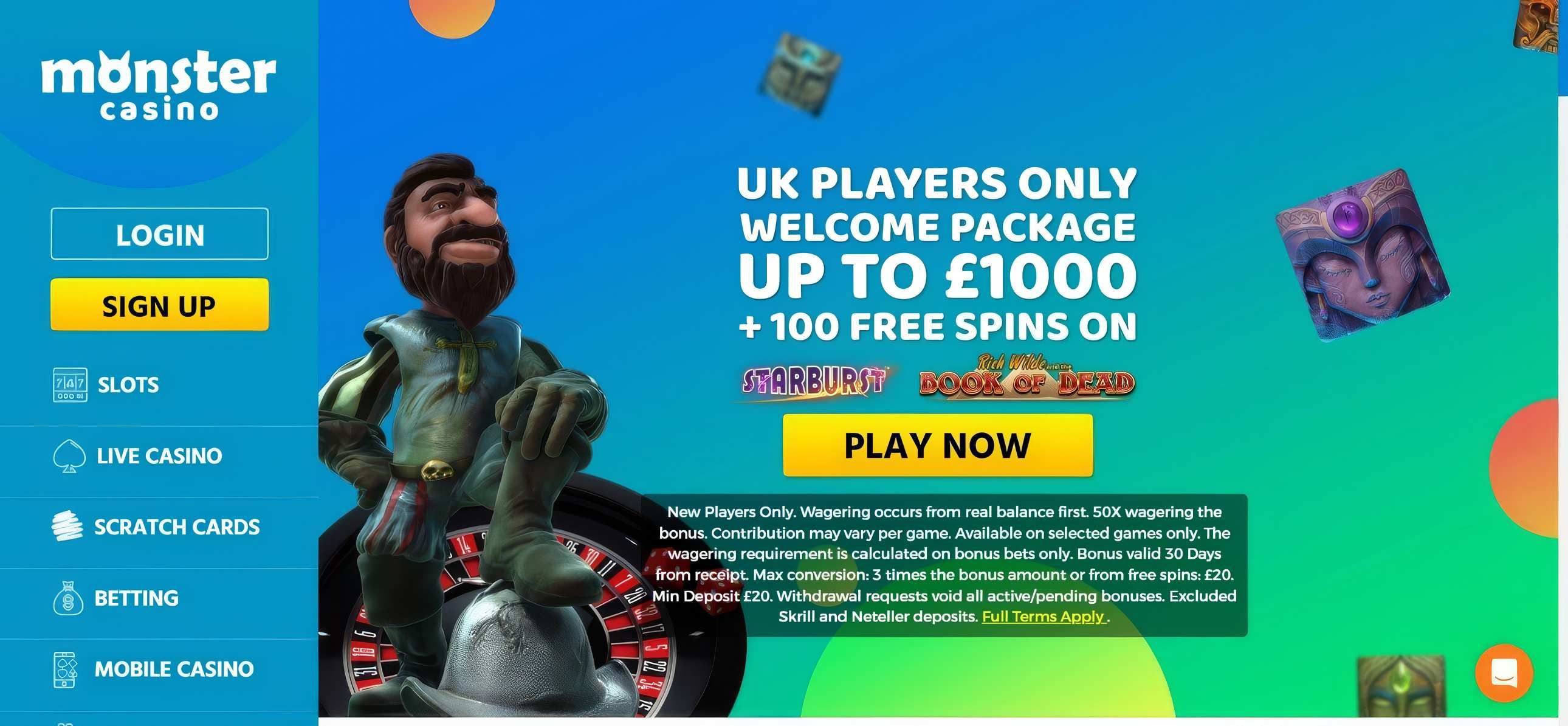 Monster Casino desktop screenshot 1