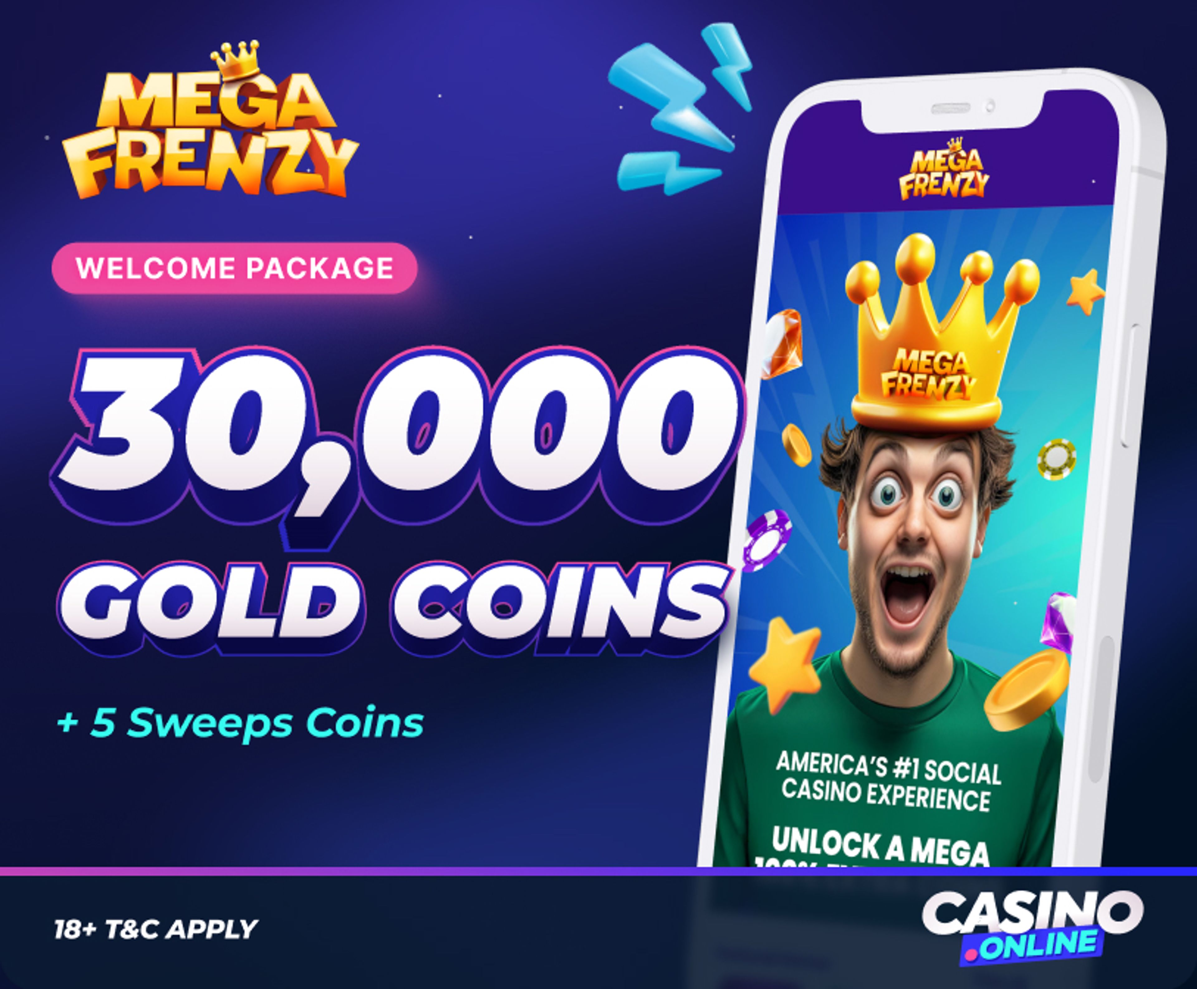 mega frenzy welcome offer