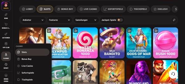 Iris Casino Slots Desktop