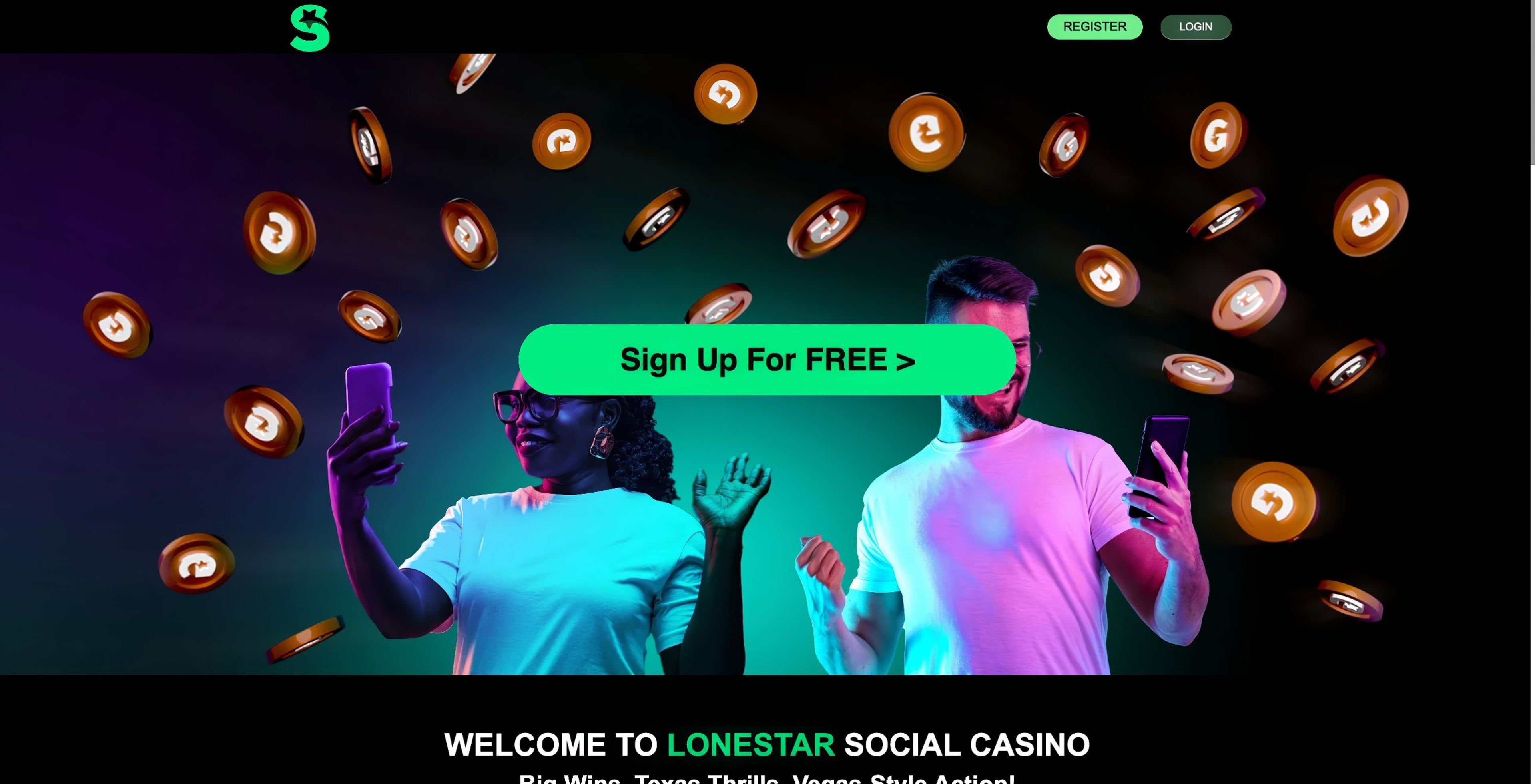 LoneStar Casino desktop screenshot 1