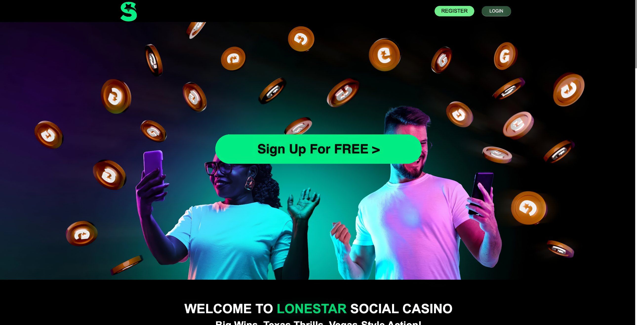 LoneStar Casino desktop screenshot 1