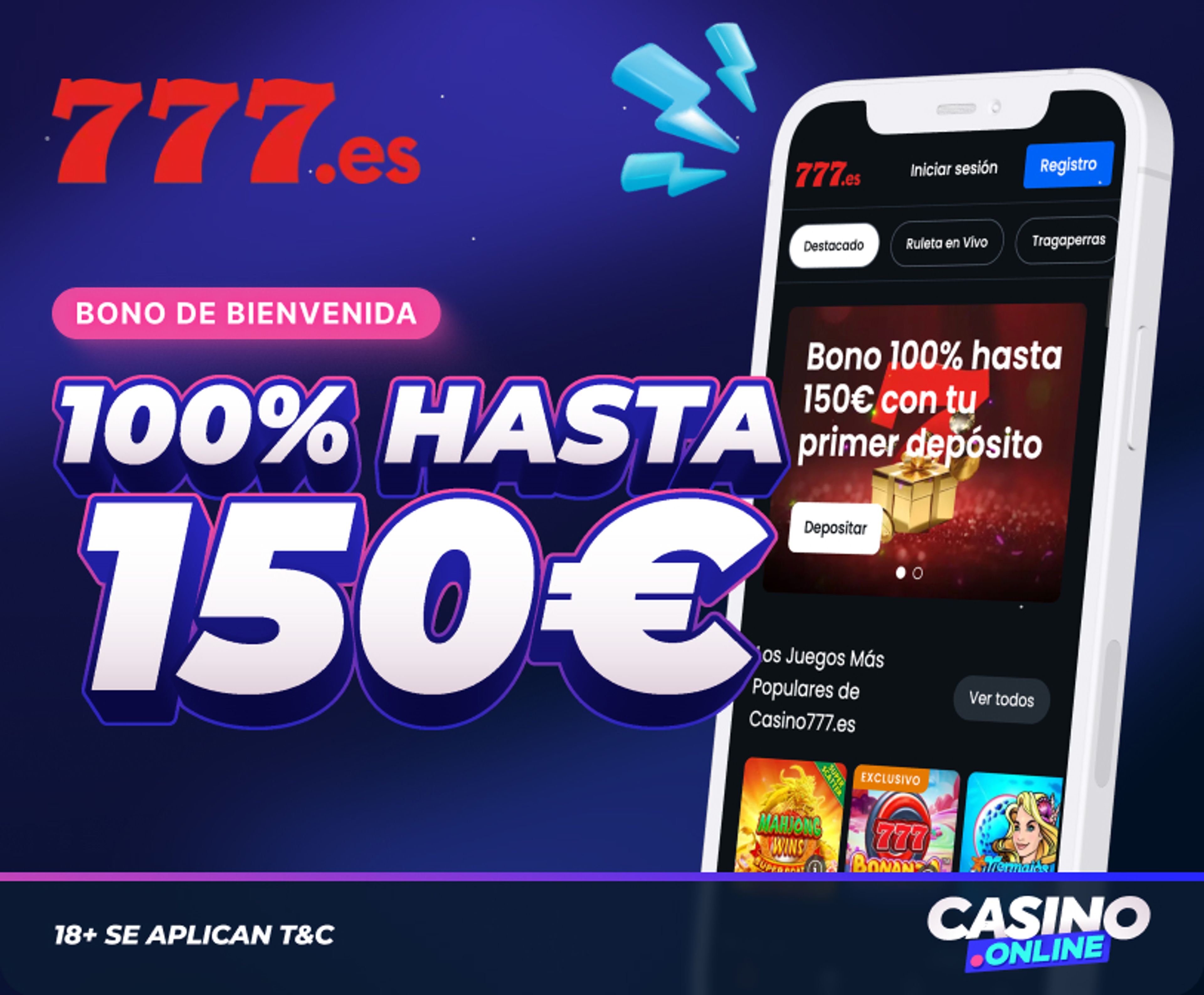 Bono de bienvenida de 777.es.