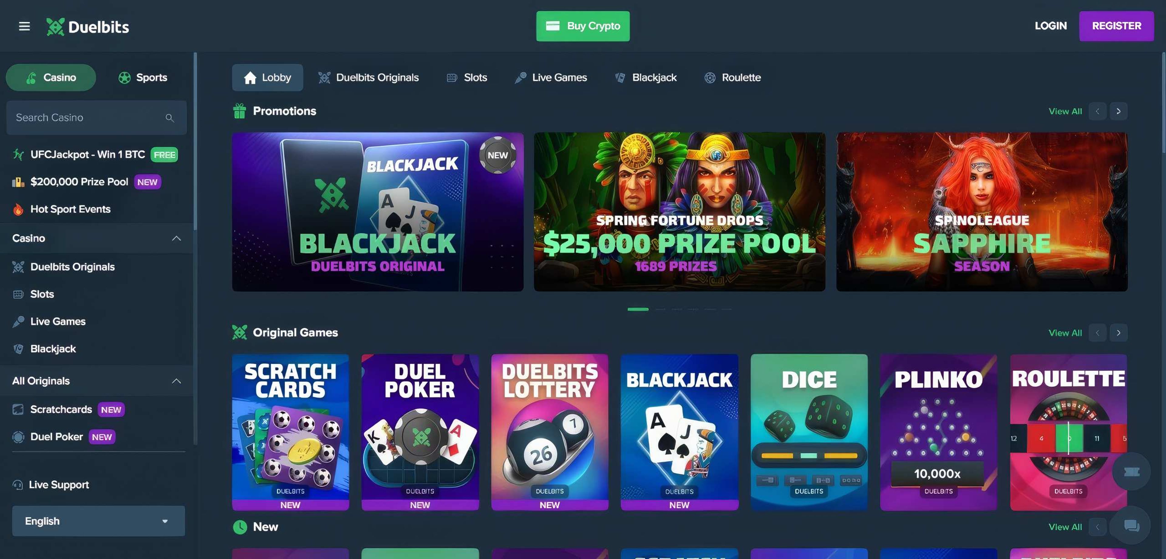 Duelbits desktop screenshot 1