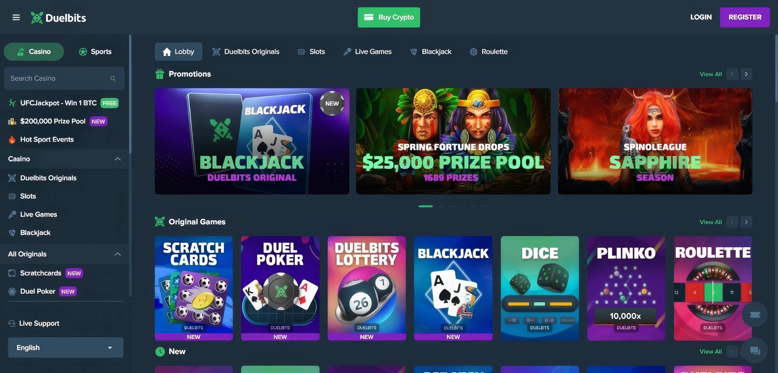 Duelbits desktop screenshot 1