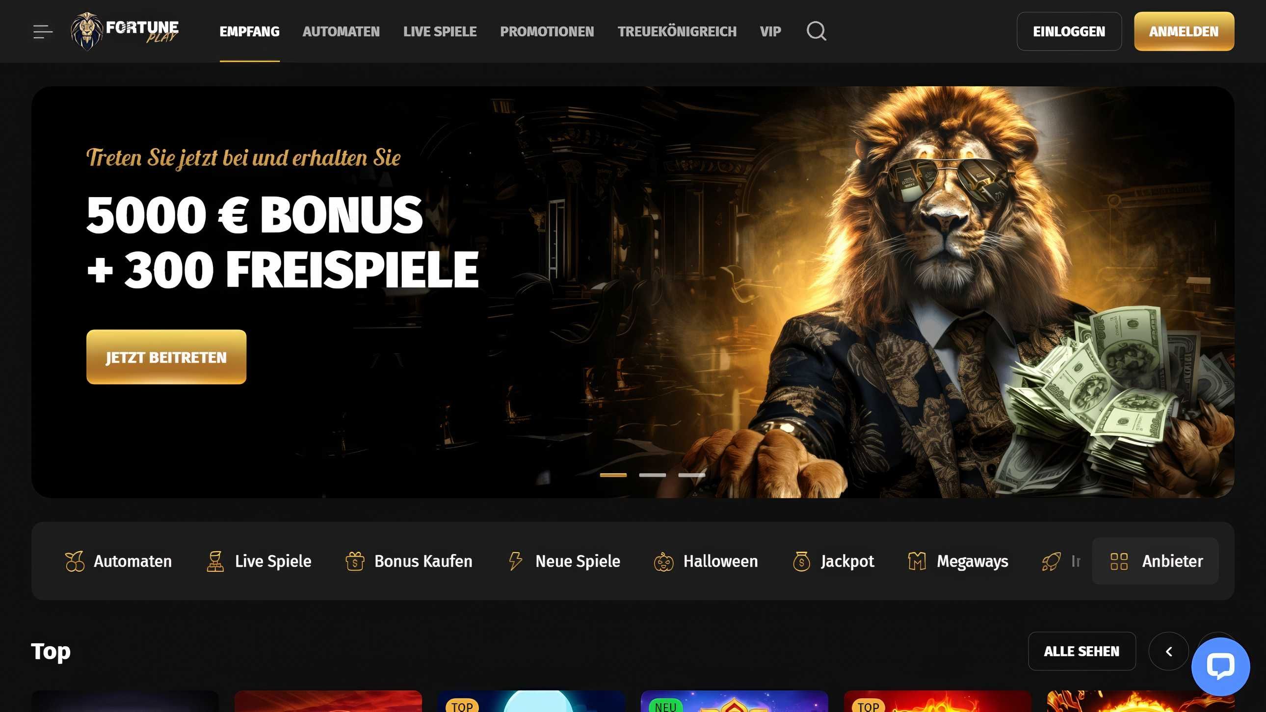 Fortune Play desktop screenshot 1