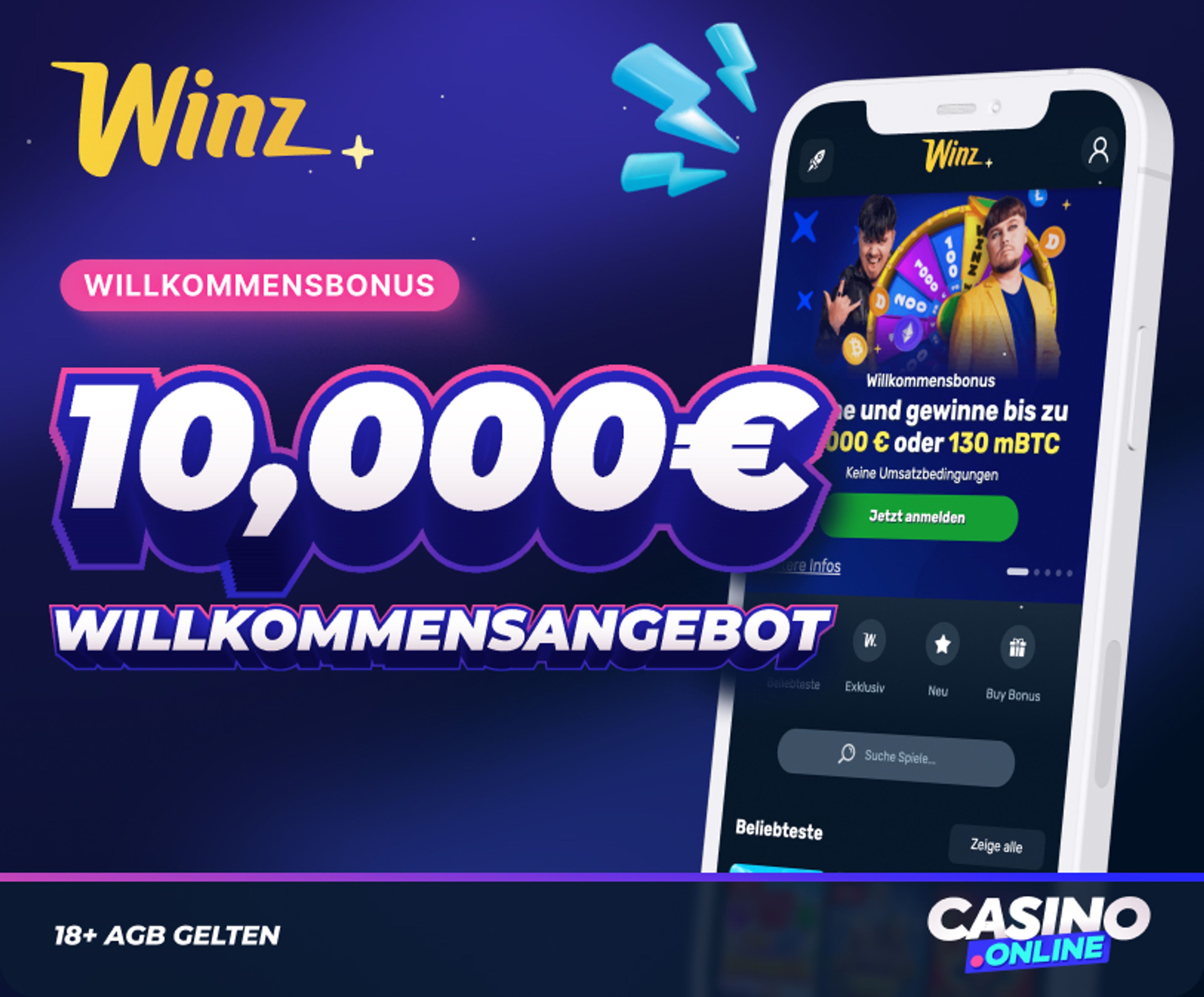 Winz.io Casino Willkommensbonus