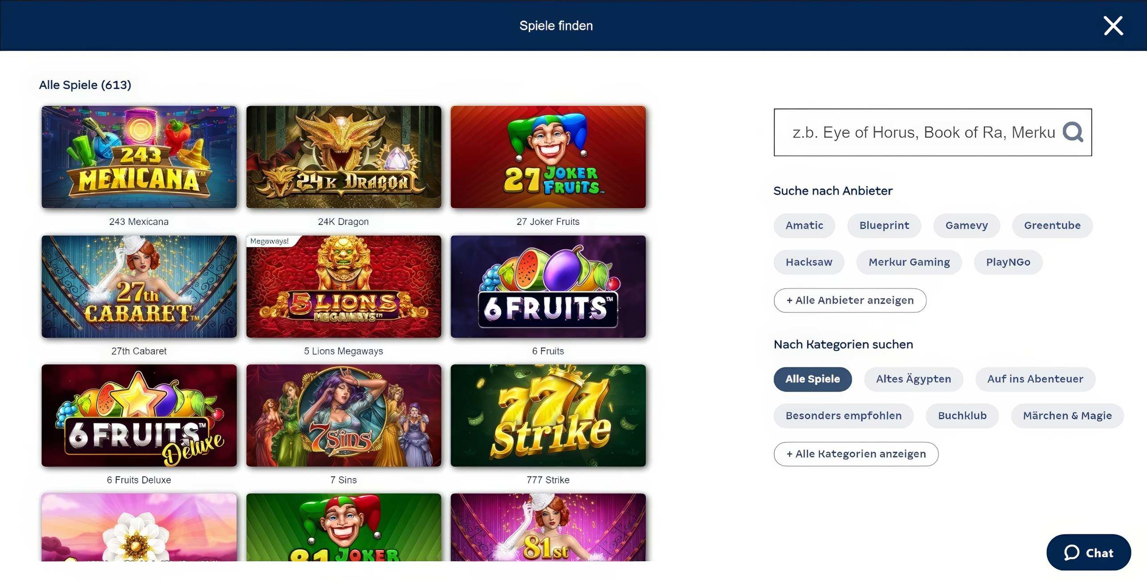 Merkur Slots desktop screenshot 1