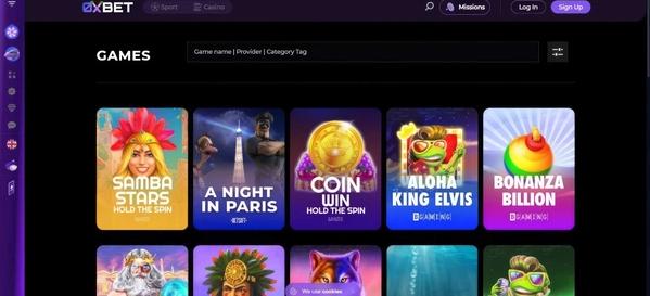 0xbet slots