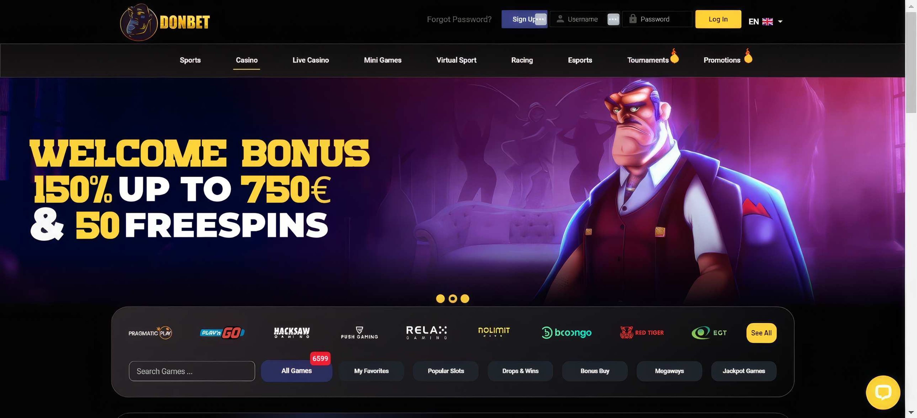 Donbet desktop screenshot 1