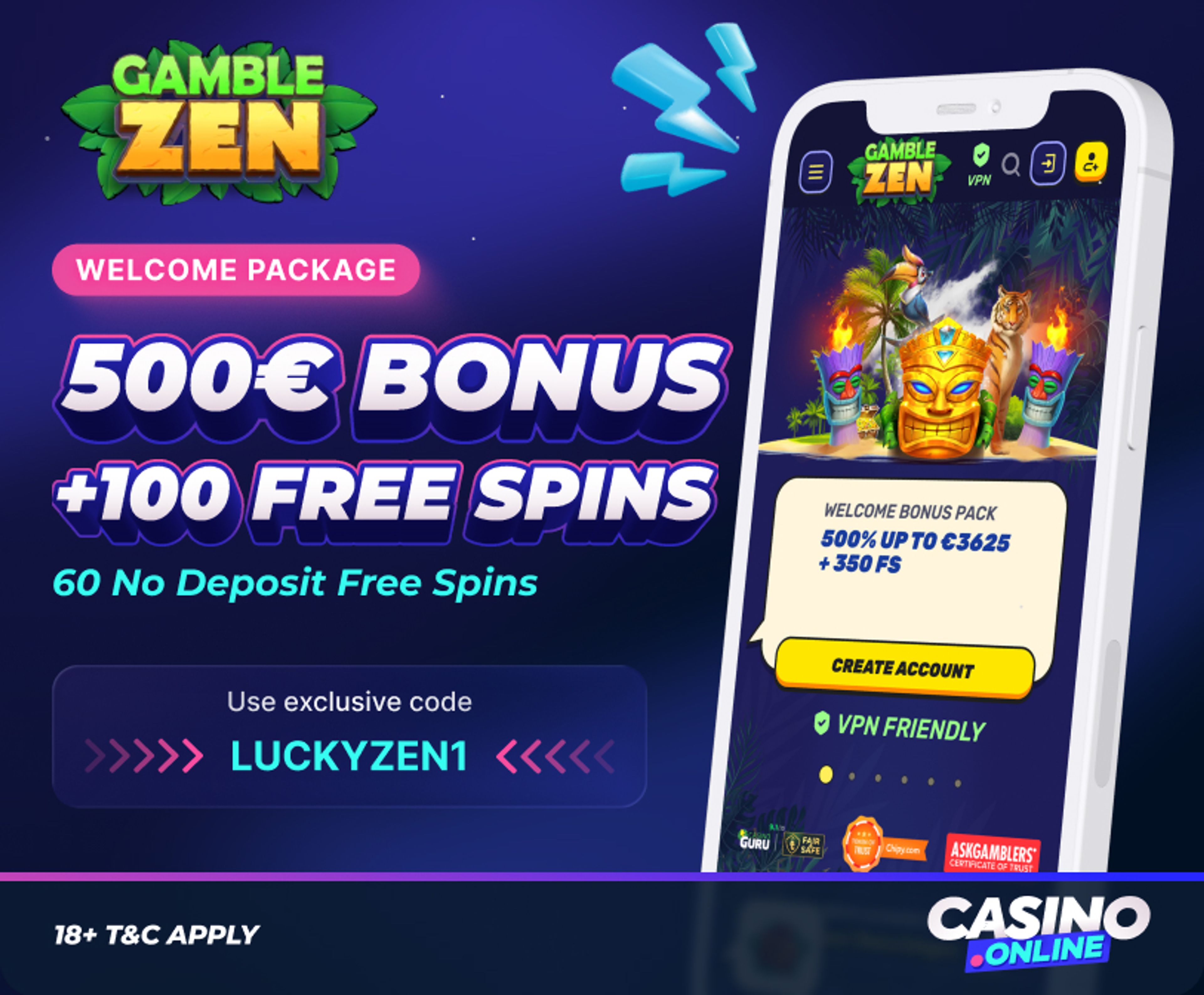gamblezen casino welcome offer